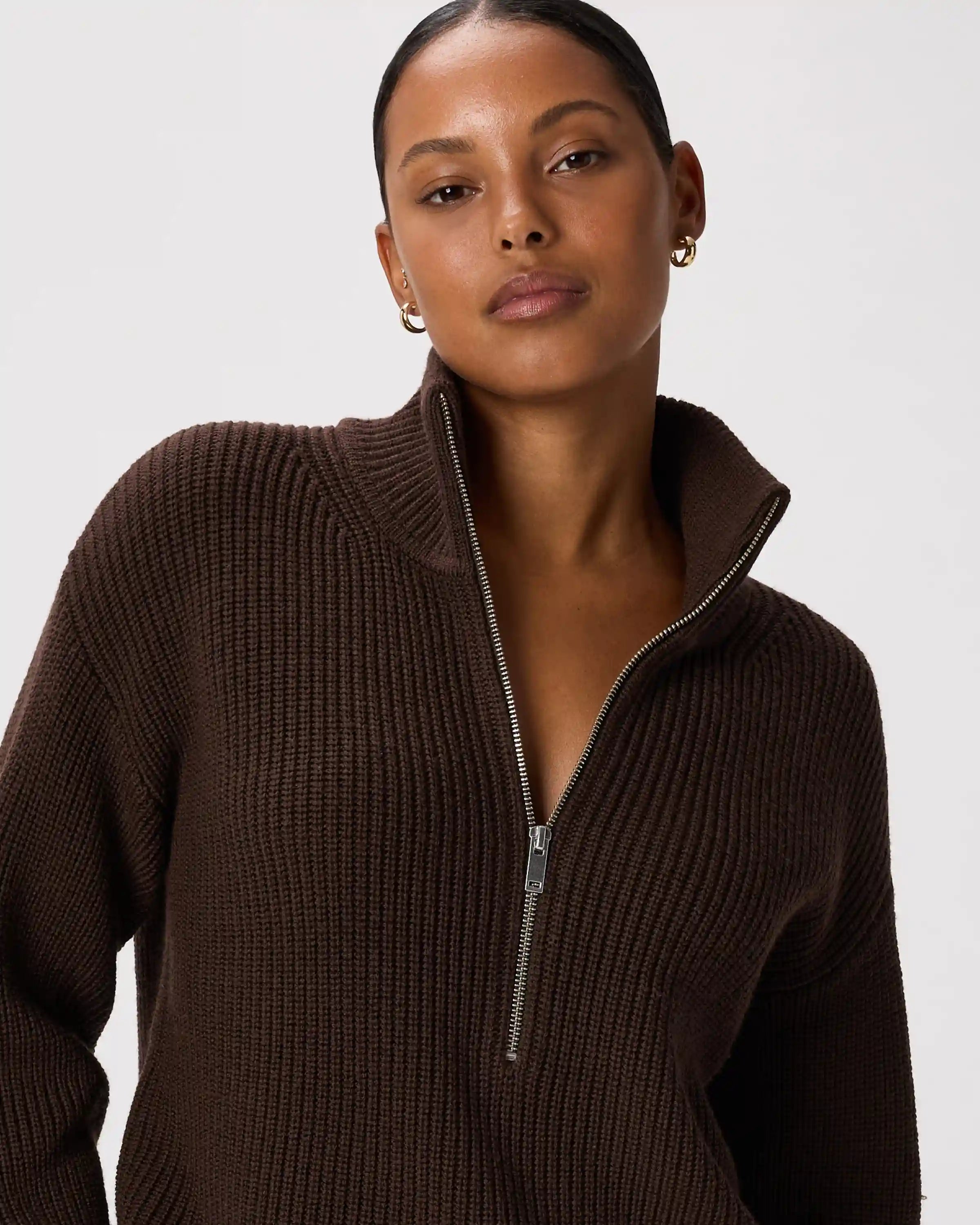 Australian Merino Wool Half Zip Sweater