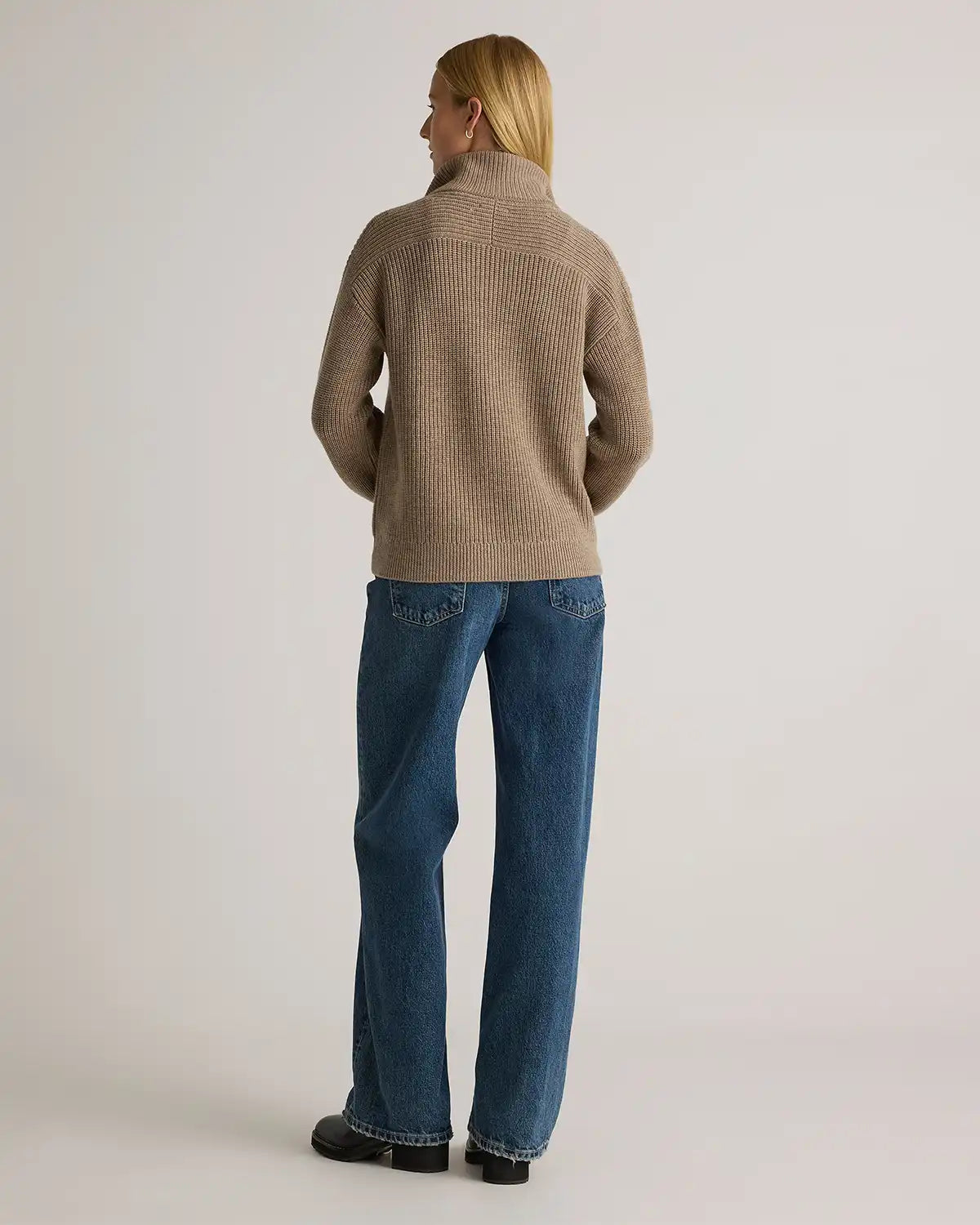 Australian Merino Wool Half Zip Sweater