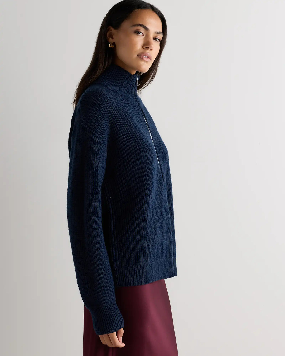 Australian Merino Wool Half Zip Sweater