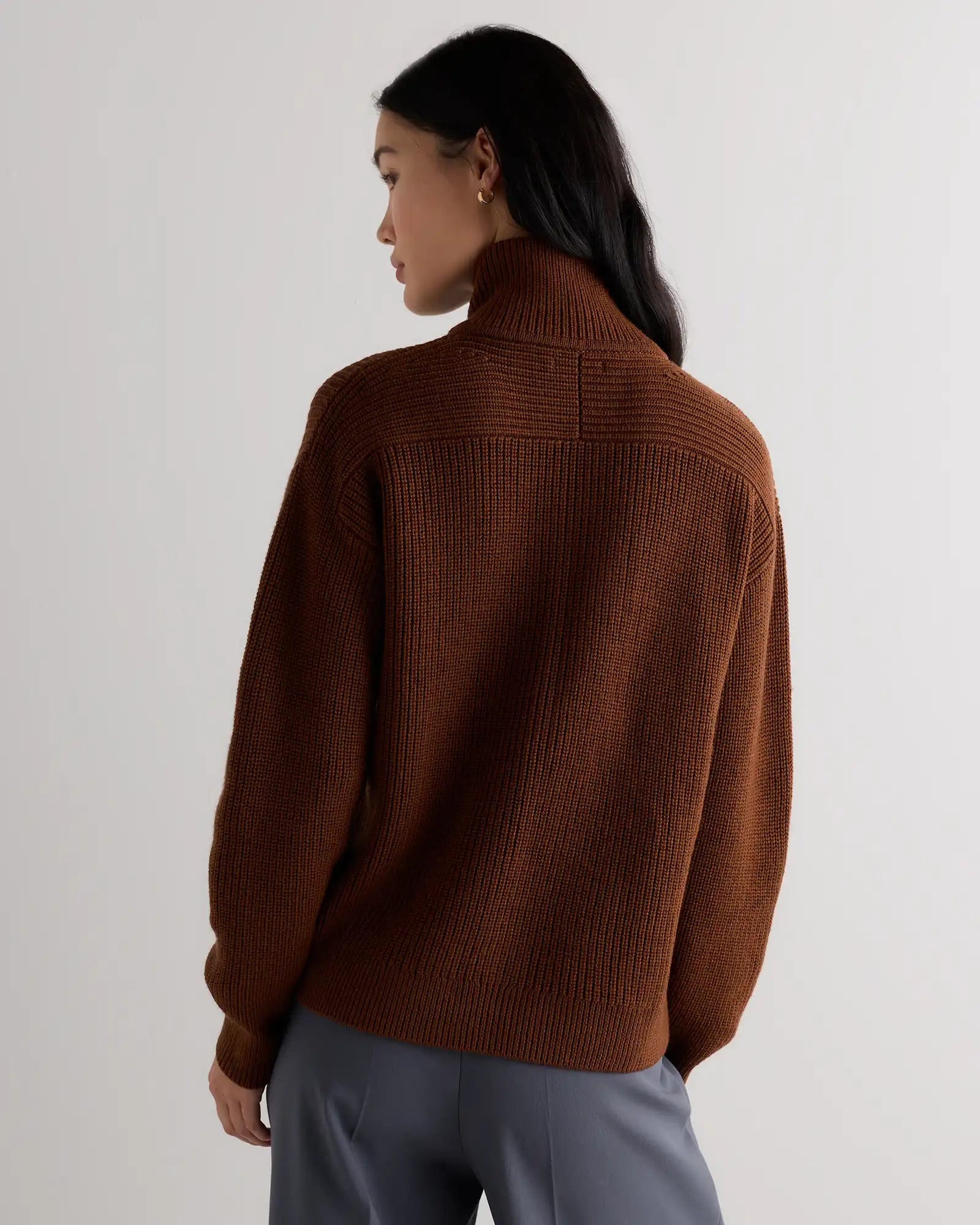 Australian Merino Wool Half Zip Sweater
