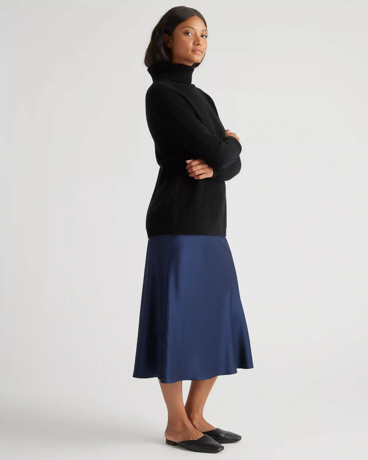 Mongolian Spring Cashmere Fisherman Turtleneck Sweater