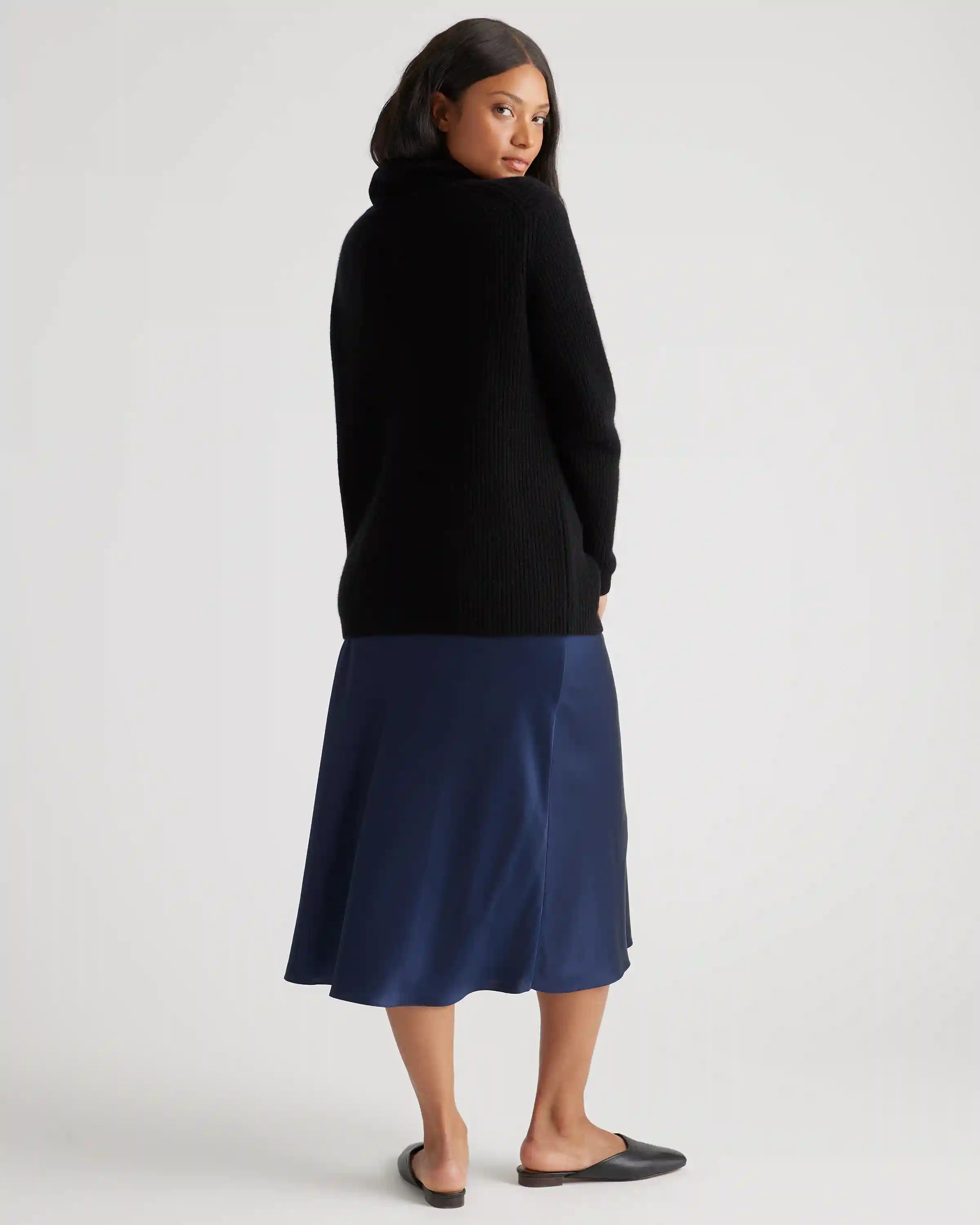 Mongolian Spring Cashmere Fisherman Turtleneck Sweater