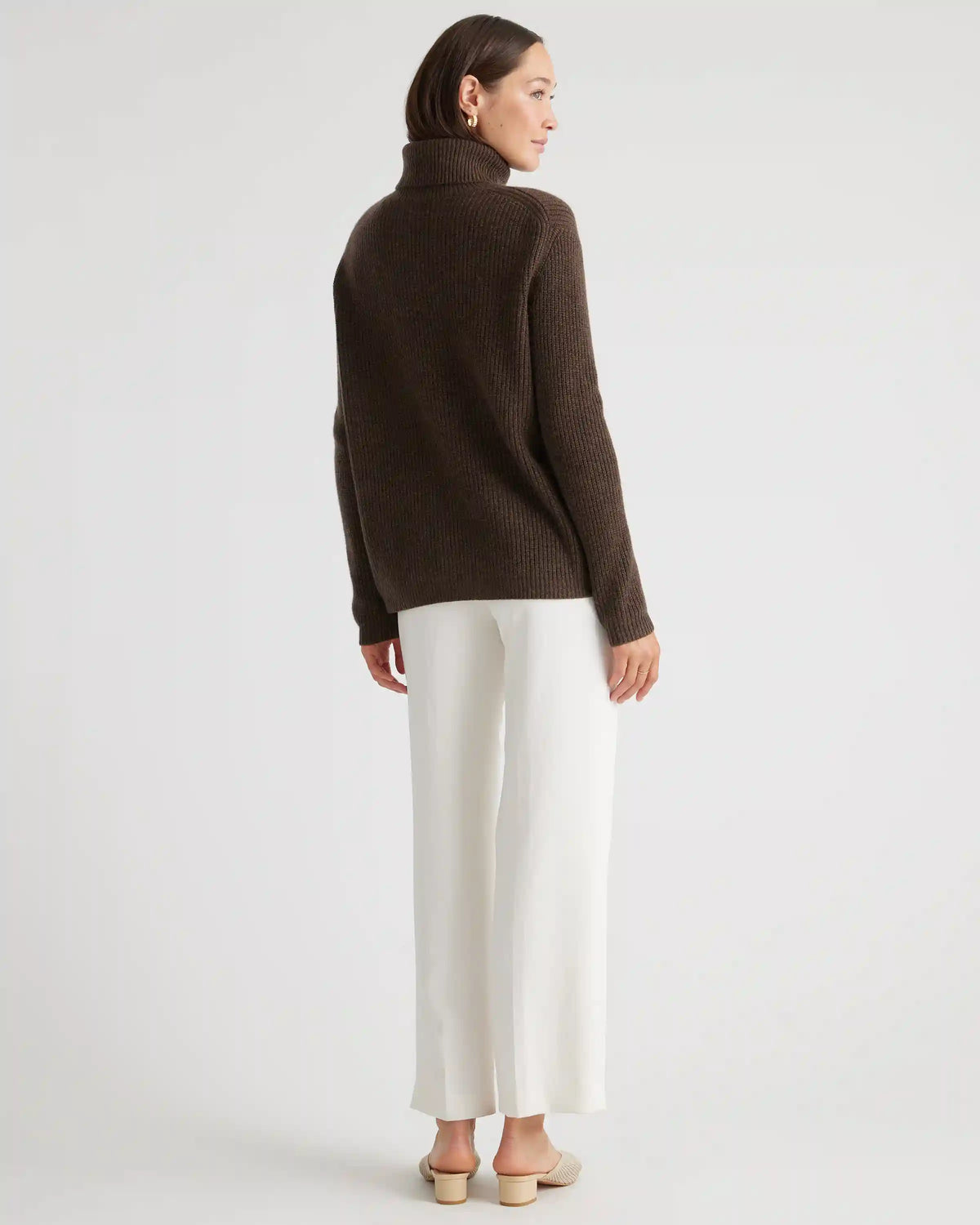 Mongolian Spring Cashmere Fisherman Turtleneck Sweater