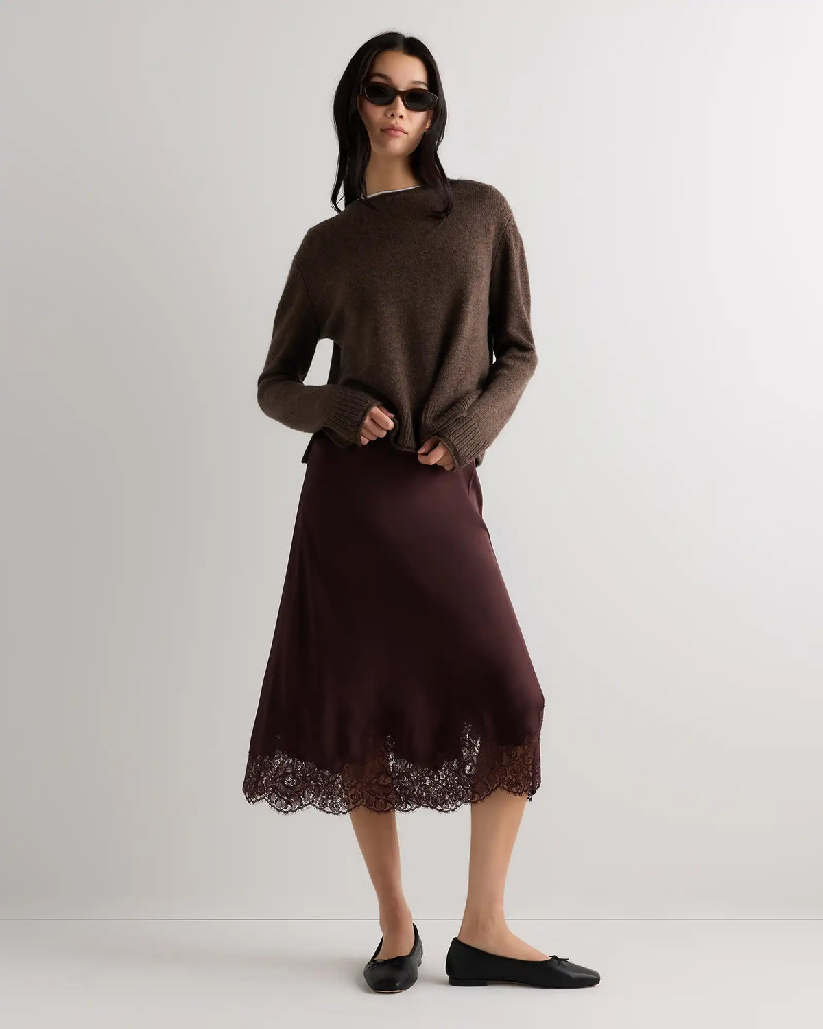 Mongolian Cashmere Boxy Crewneck Sweater