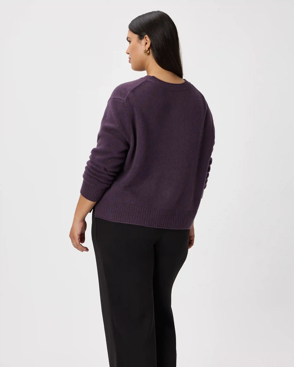 Mongolian Cashmere Boxy Crewneck Sweater