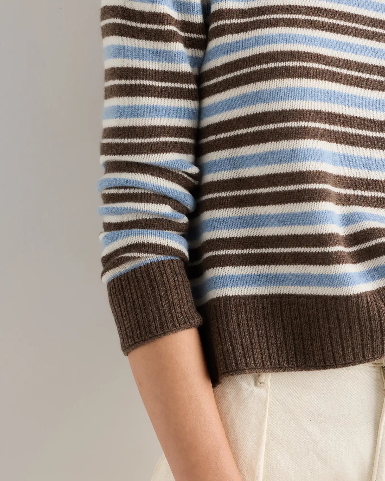 Mongolian Cashmere Boxy Crewneck Sweater