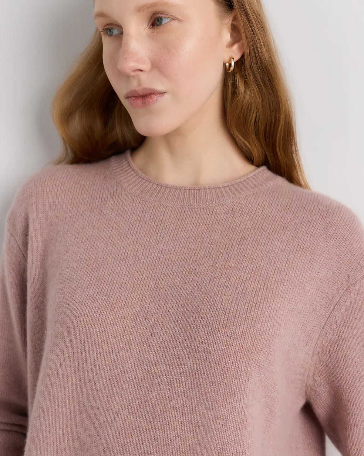 Mongolian Cashmere Boxy Crewneck Sweater