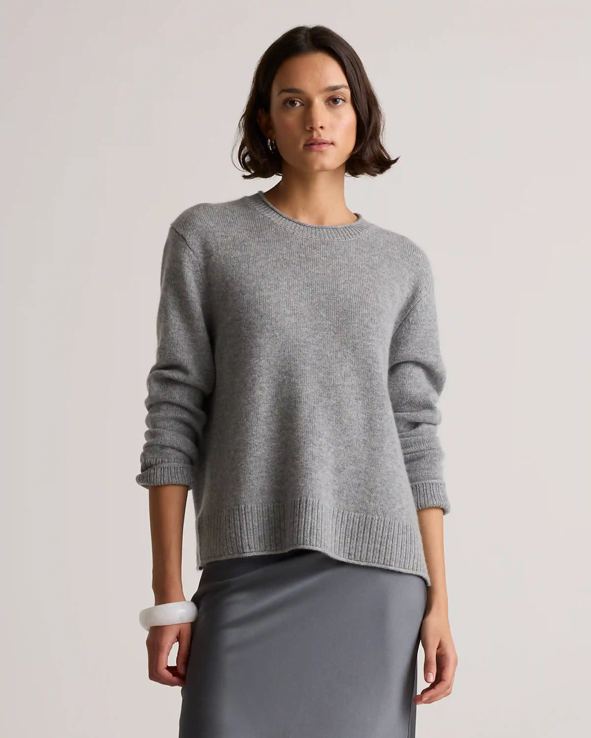 Mongolian Cashmere Boxy Crewneck Sweater
