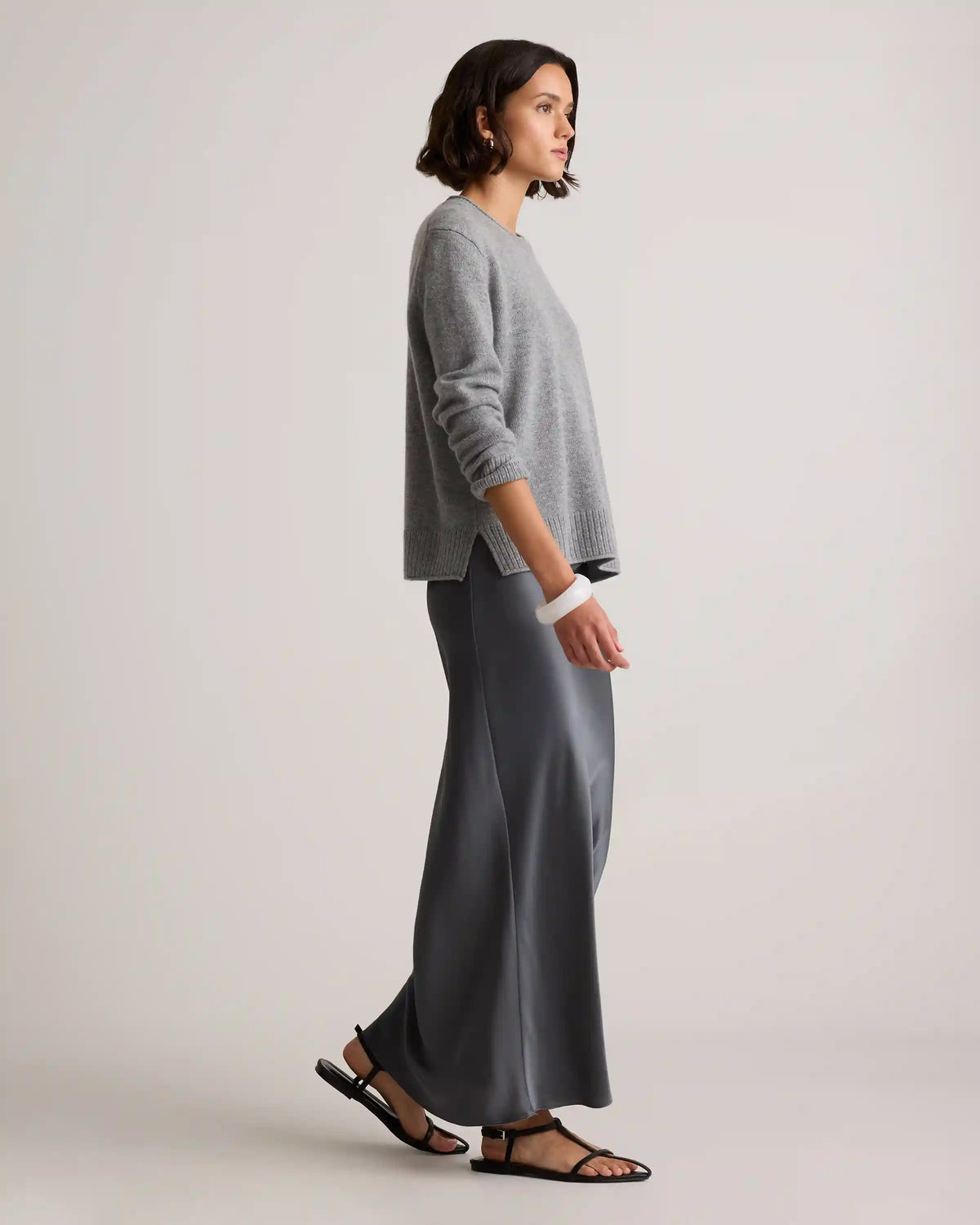 Mongolian Cashmere Boxy Crewneck Sweater