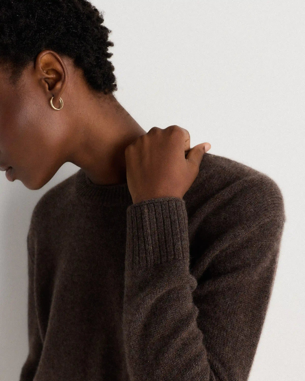 Mongolian Cashmere Boxy Crewneck Sweater