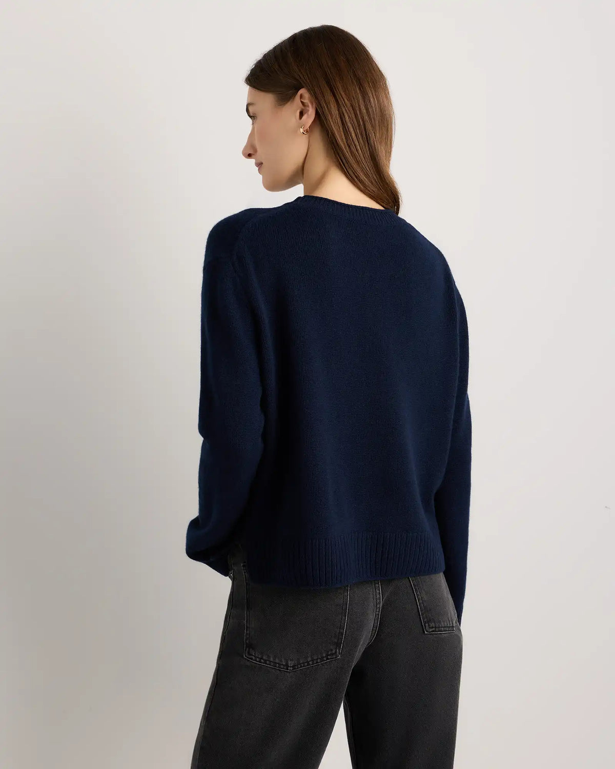 Mongolian Cashmere Boxy Crewneck Sweater
