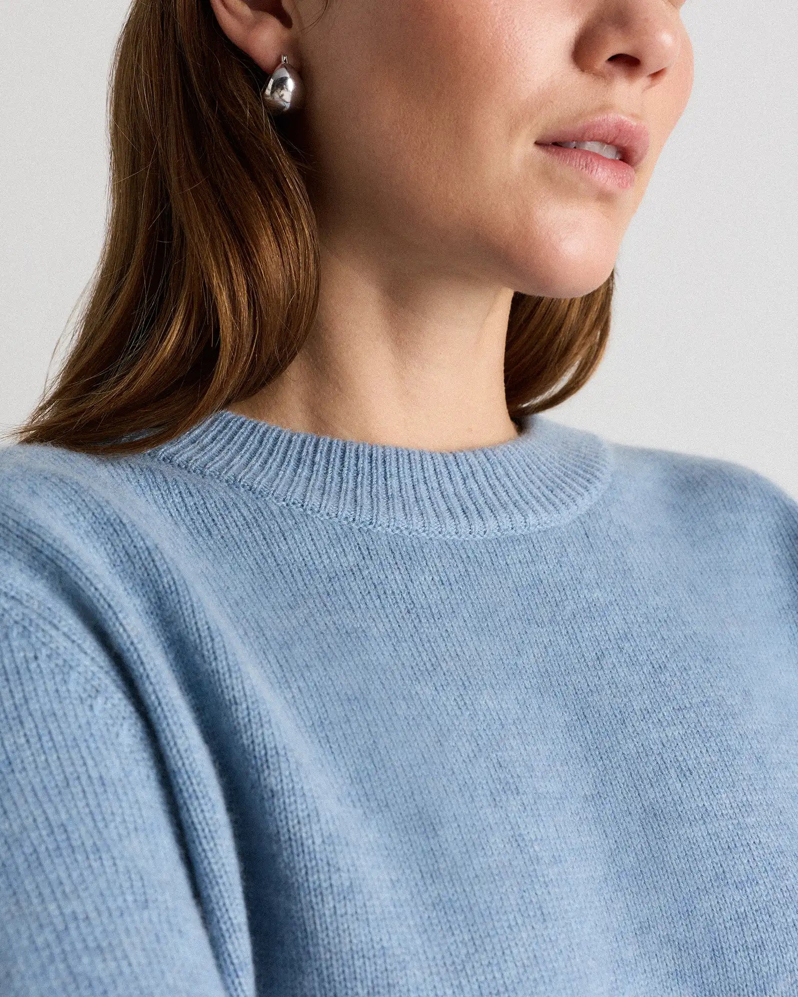Mongolian Cashmere Oversized Crewneck Sweater