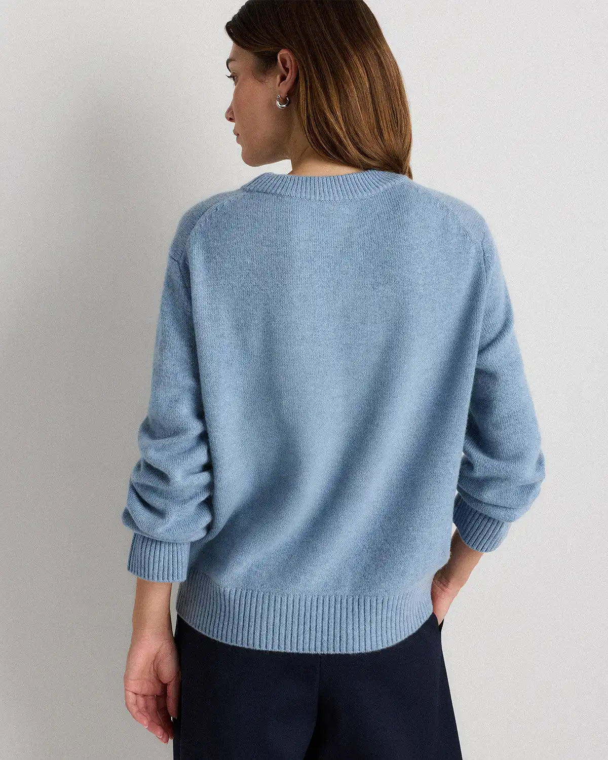 Mongolian Cashmere Oversized Crewneck Sweater