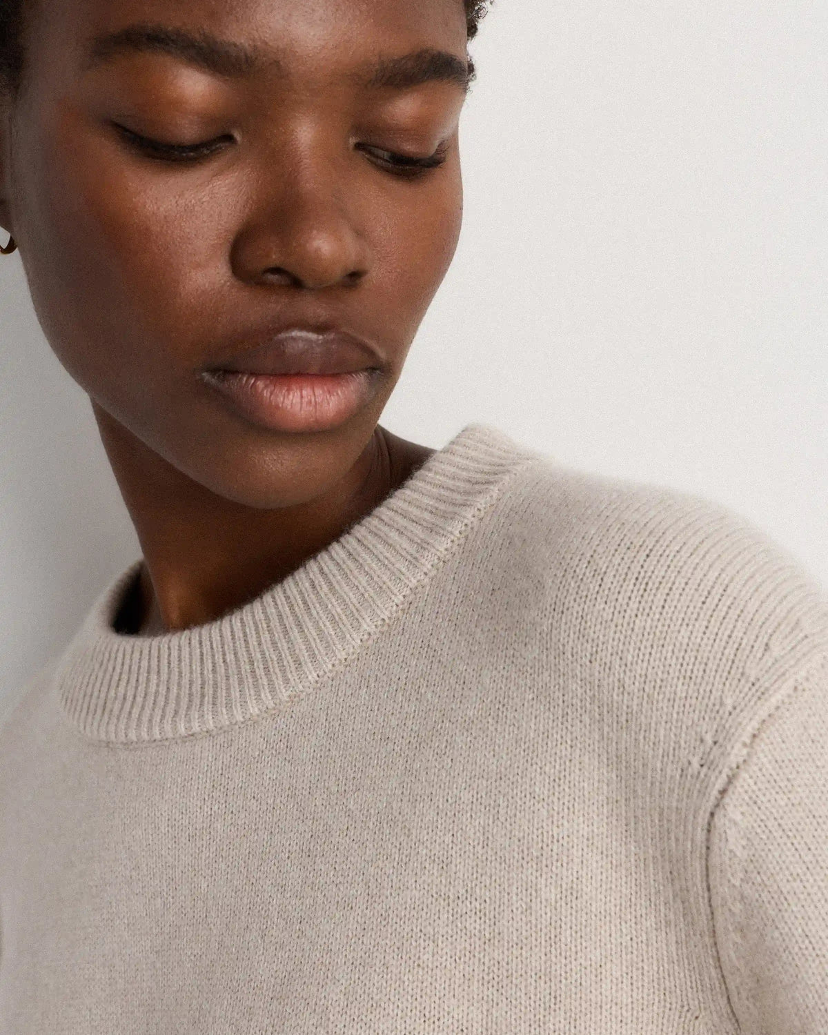 Mongolian Cashmere Oversized Crewneck Sweater