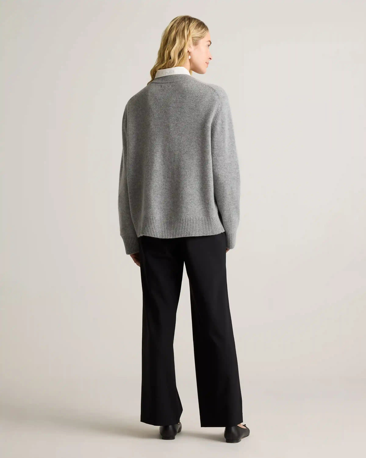 Mongolian Cashmere Oversized Crewneck Sweater
