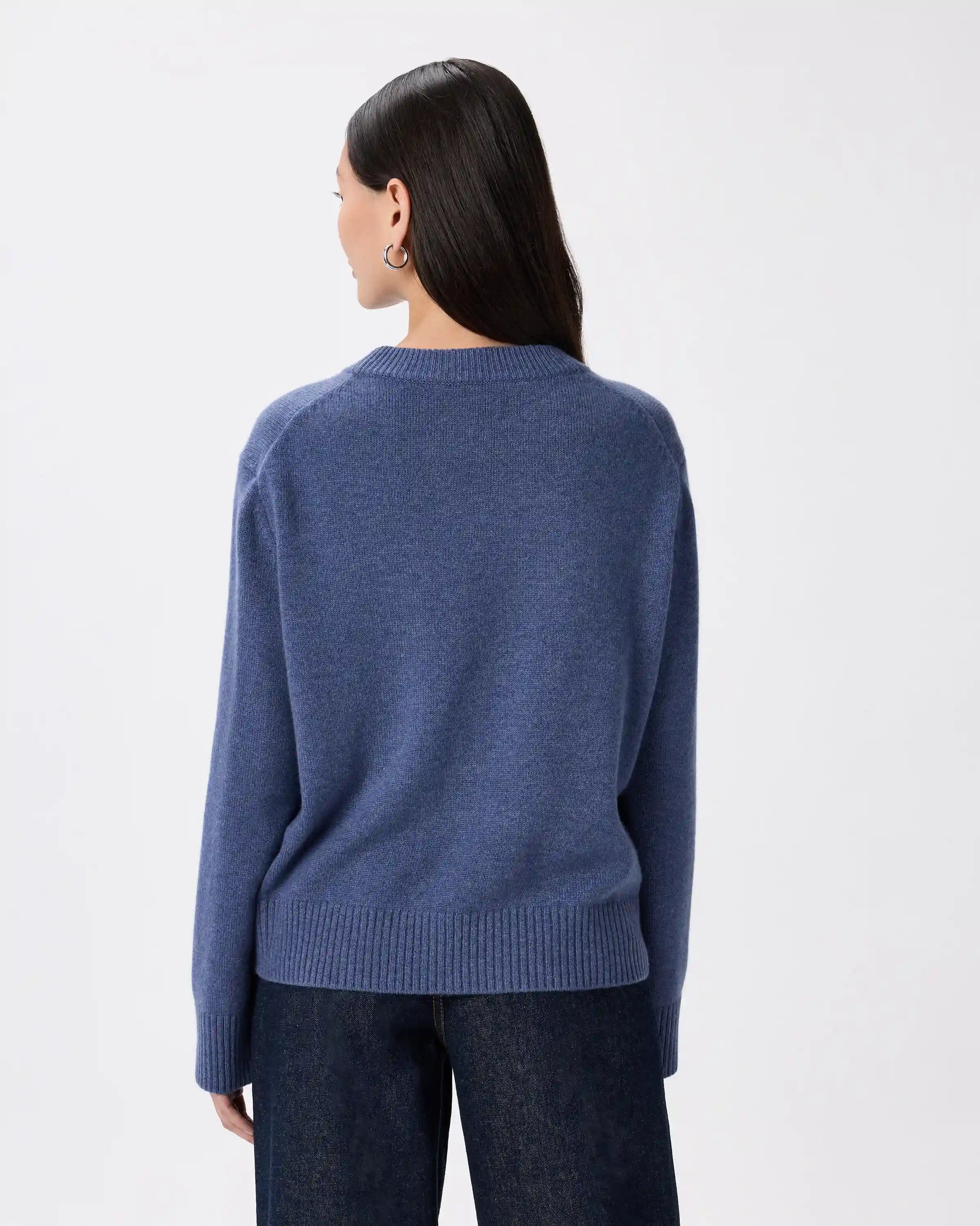 Mongolian Cashmere Oversized Crewneck Sweater