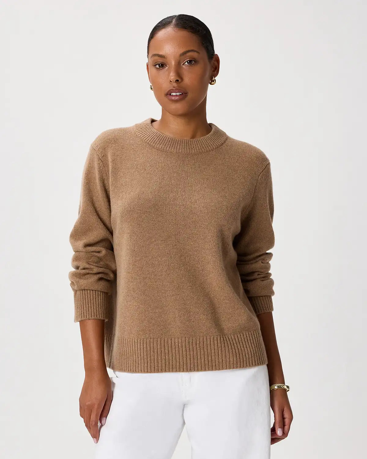 Mongolian Cashmere Oversized Crewneck Sweater