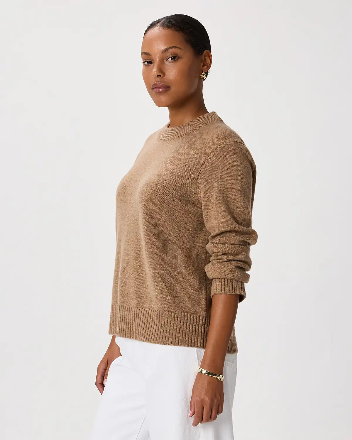 Mongolian Cashmere Oversized Crewneck Sweater