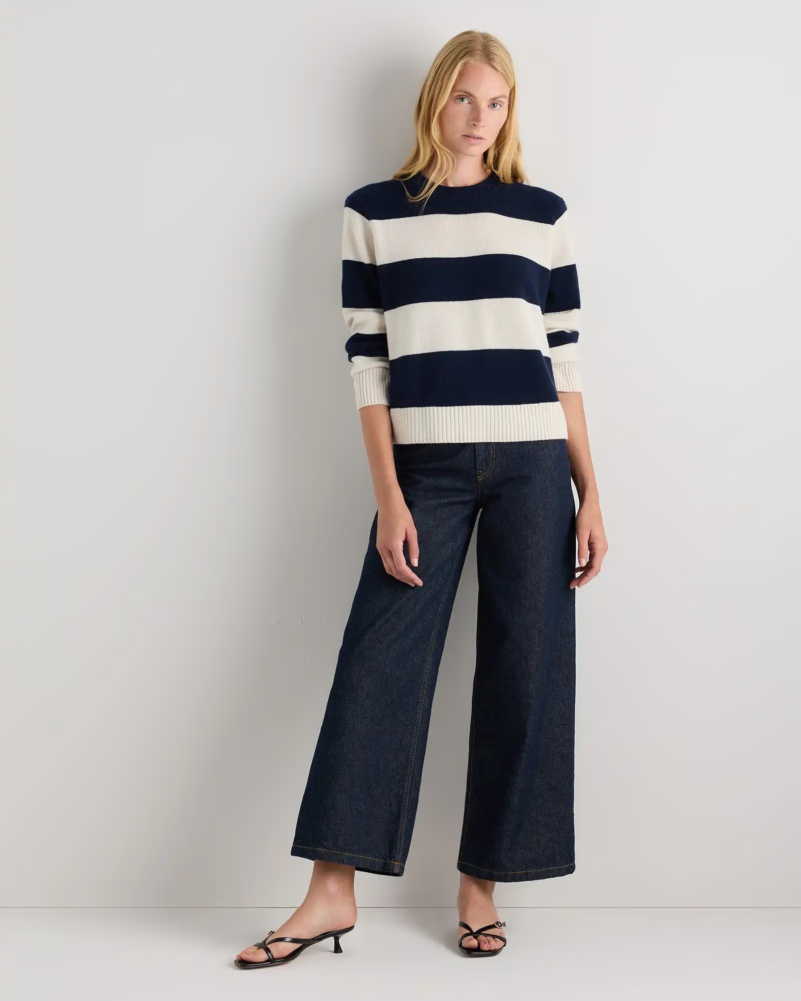Mongolian Cashmere Oversized Crewneck Sweater