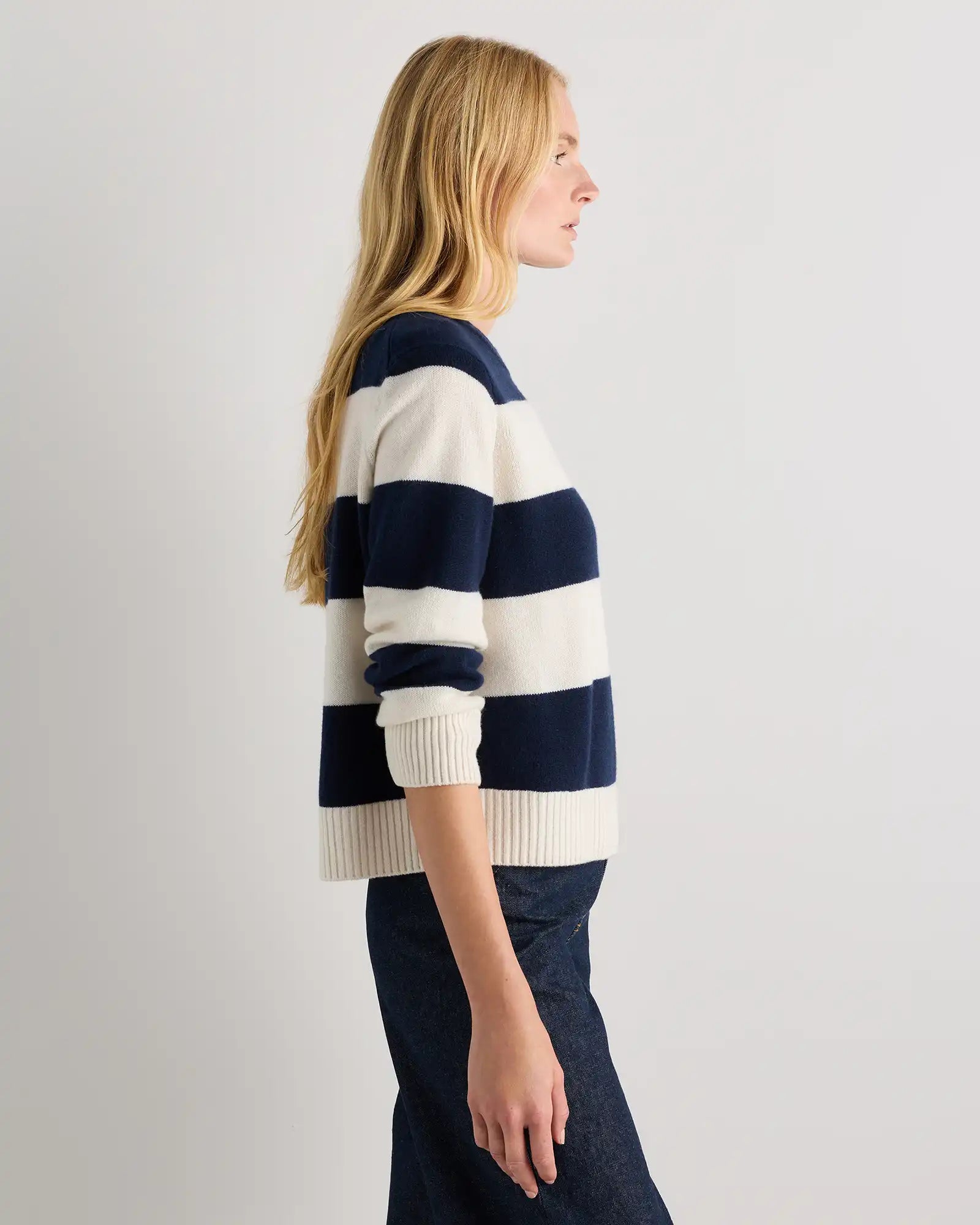 Mongolian Cashmere Oversized Crewneck Sweater