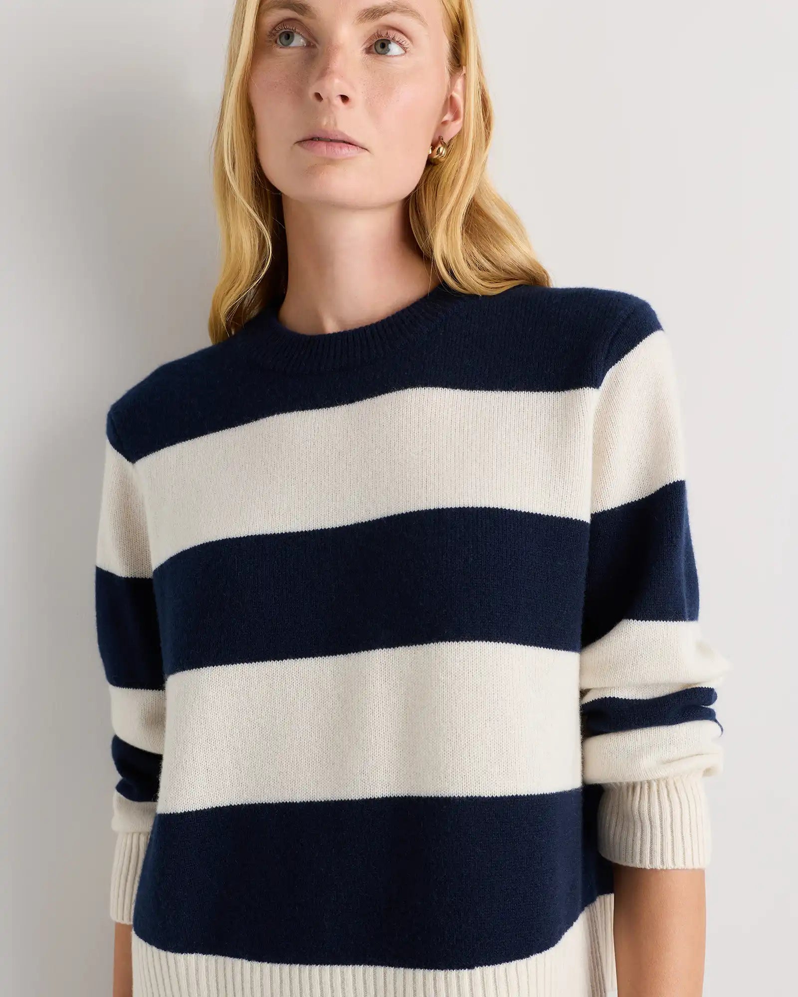 Mongolian Cashmere Oversized Crewneck Sweater