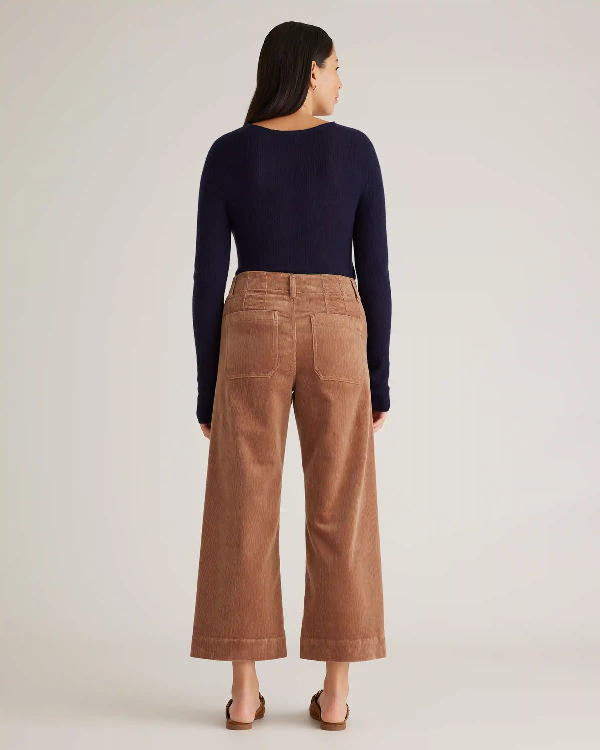 Featherweight Cashmere Ribbed Crewneck Sweater