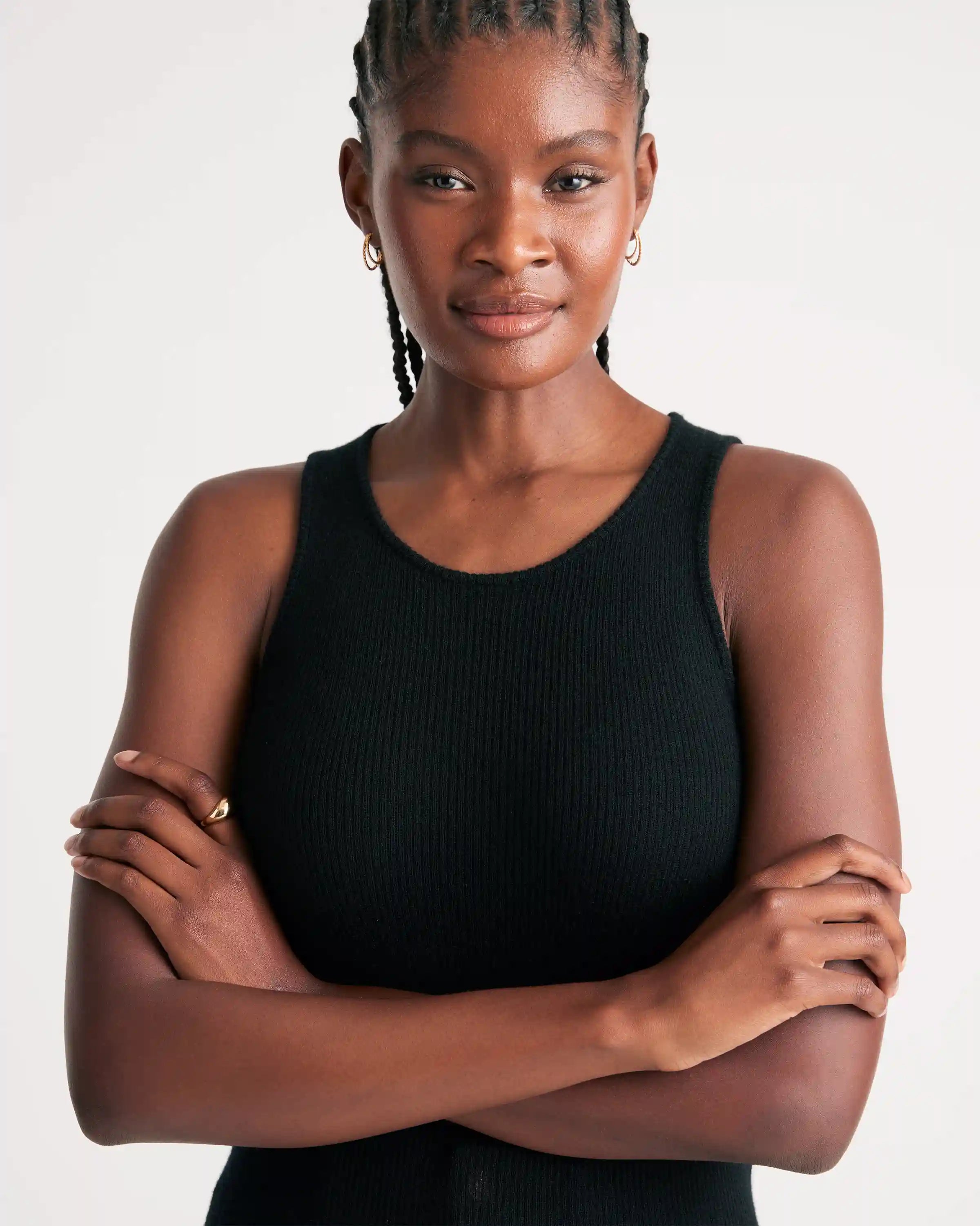 Featherweight Cashmere Ribbed Tank