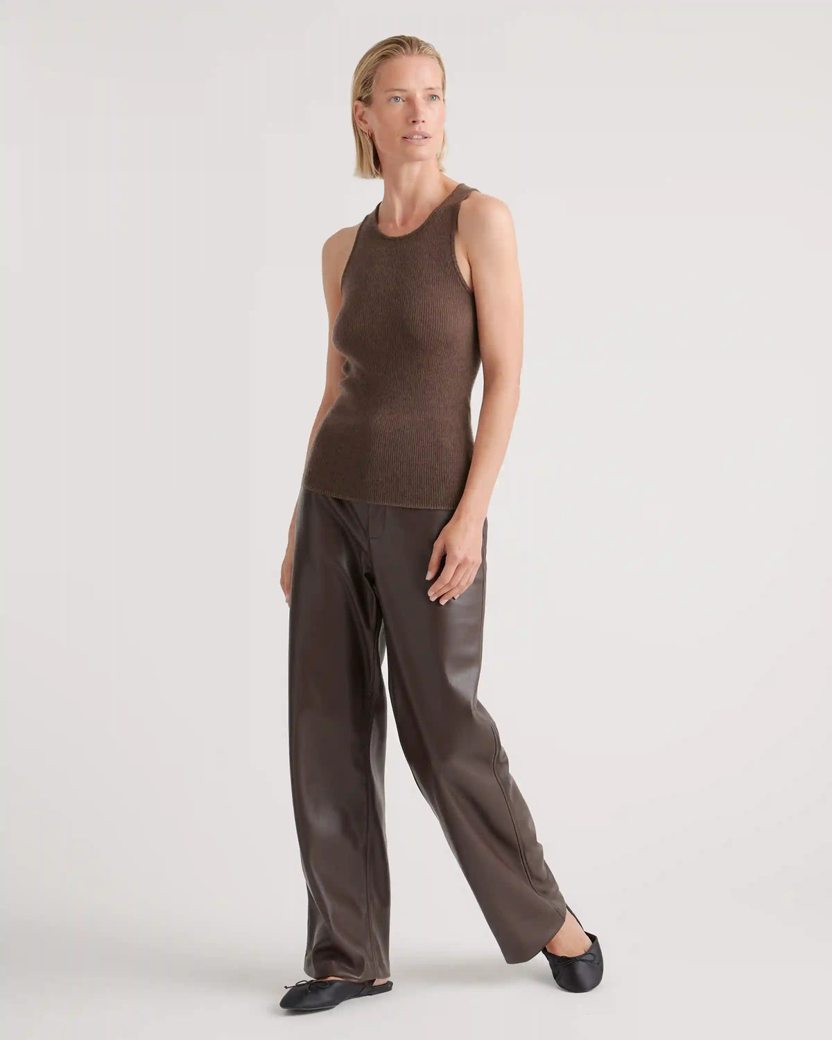 Featherweight Cashmere Ribbed Tank