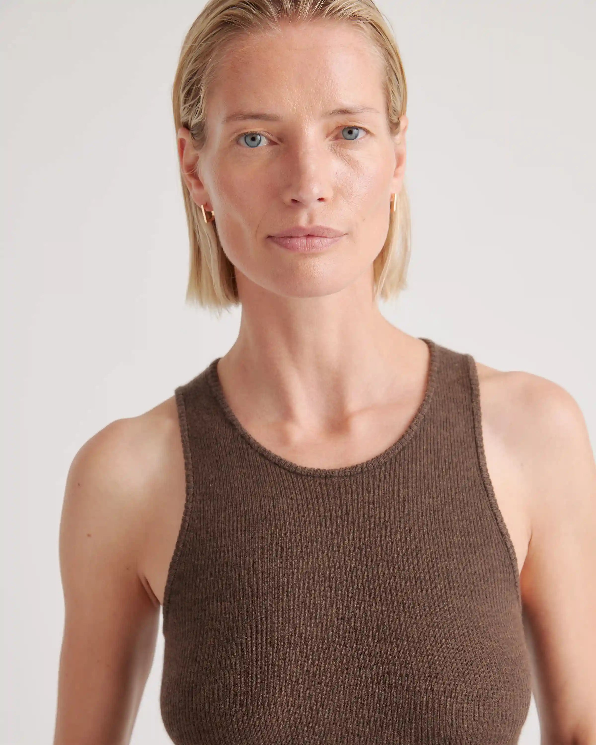 Featherweight Cashmere Ribbed Tank