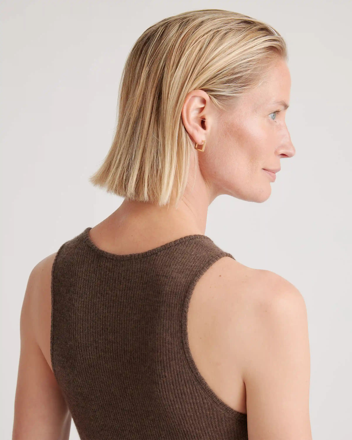 Featherweight Cashmere Ribbed Tank