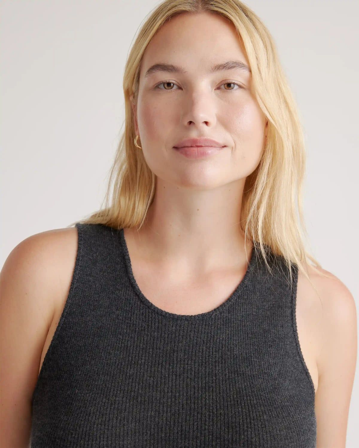 Featherweight Cashmere Ribbed Tank