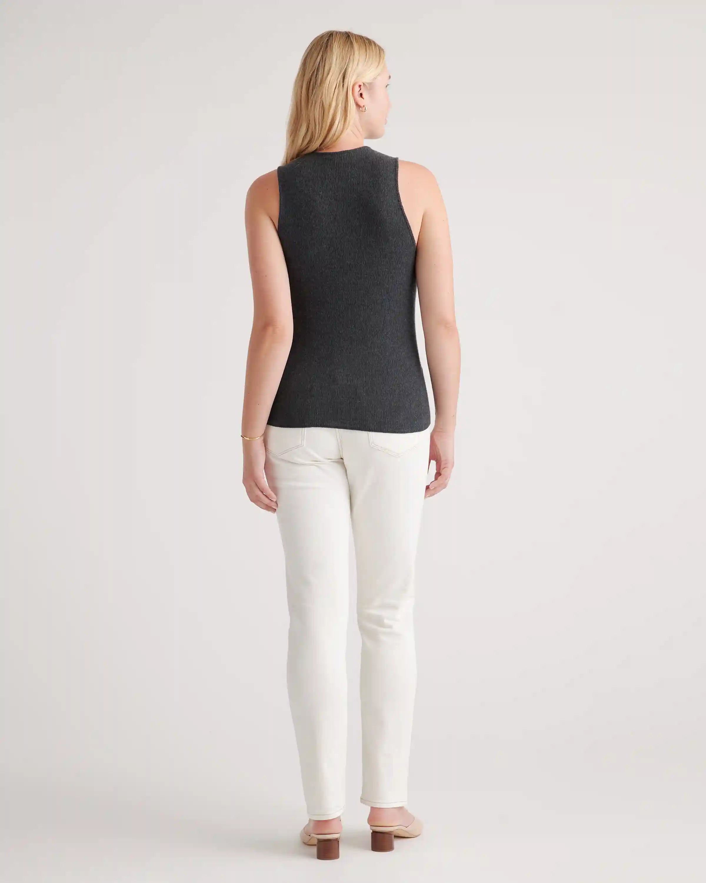 Featherweight Cashmere Ribbed Tank