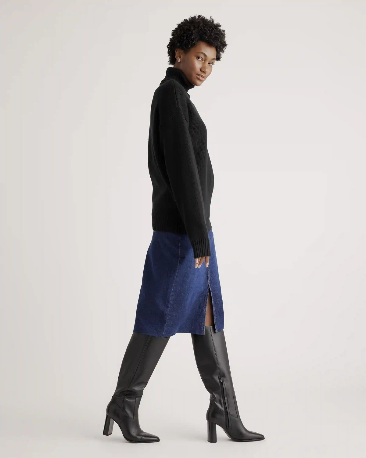 100% Organic Cotton Turtleneck Sweater