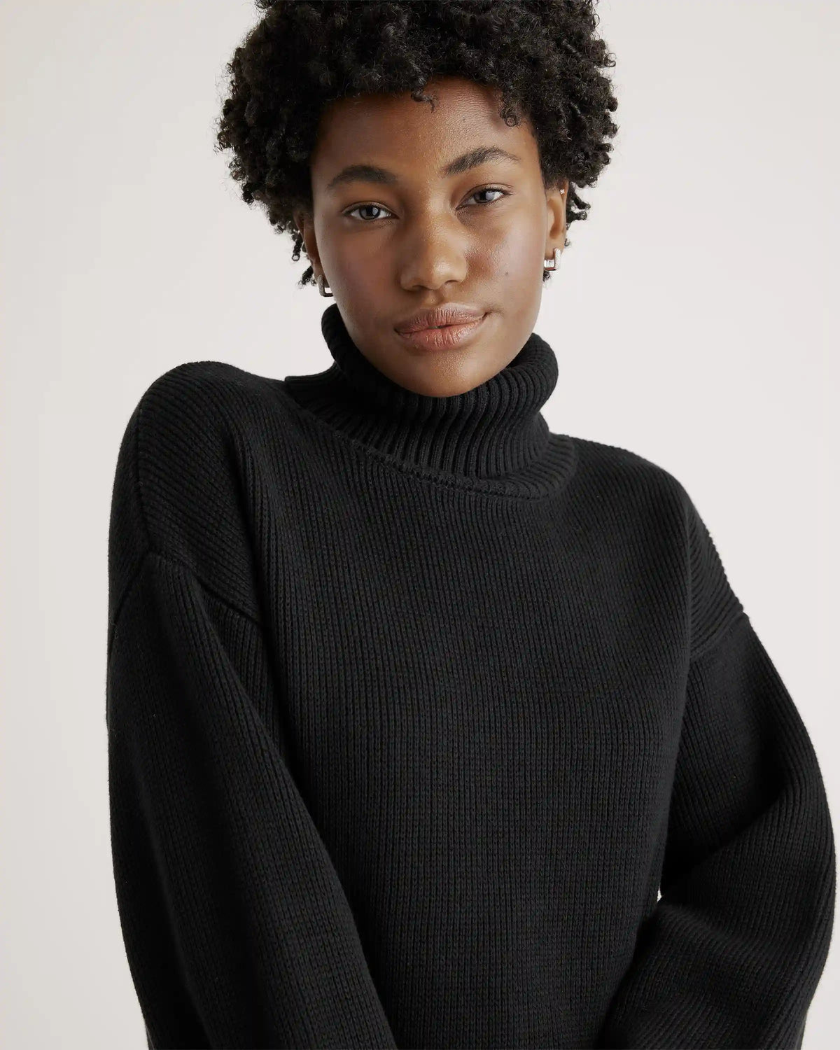 100% Organic Cotton Turtleneck Sweater