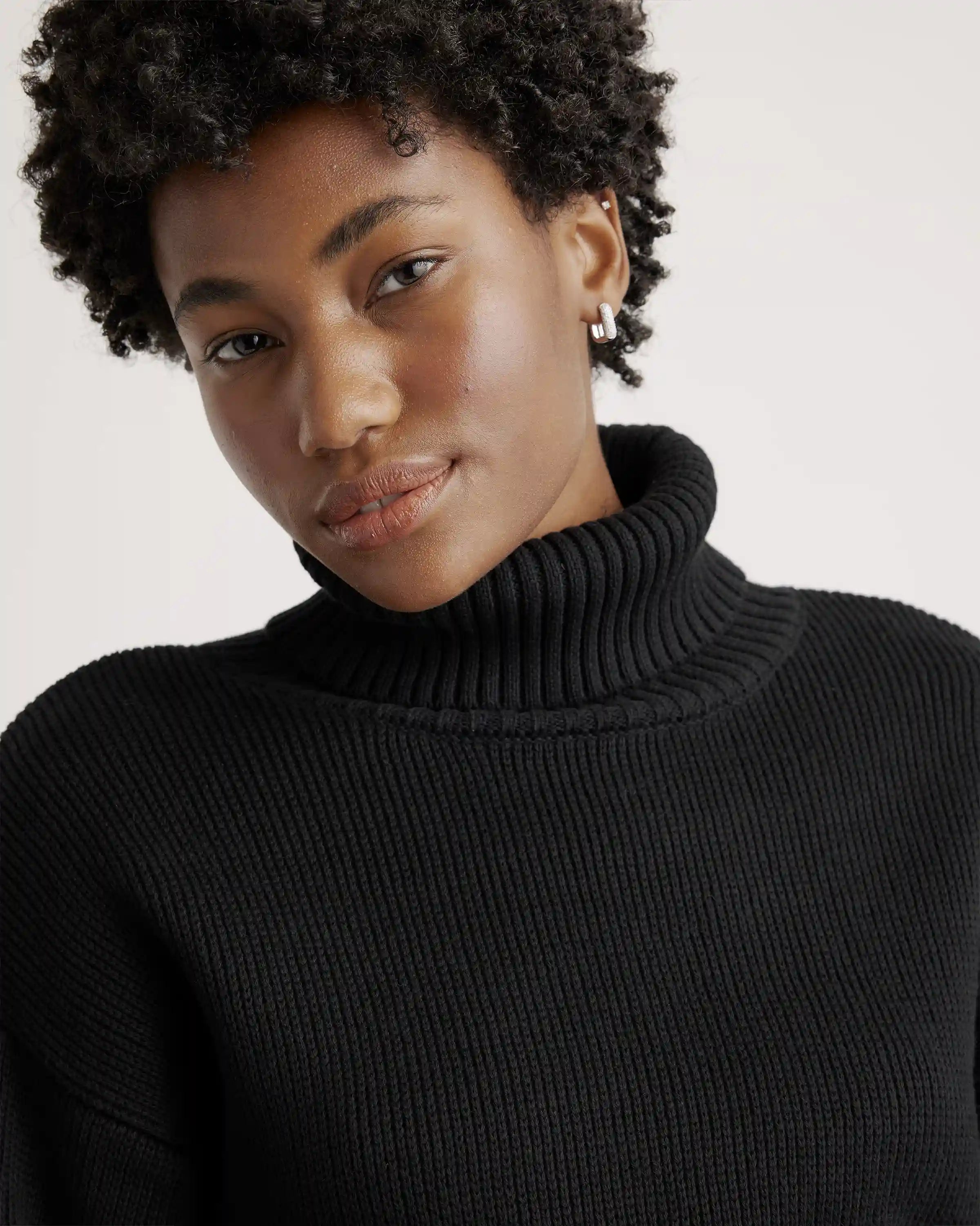100% Organic Cotton Turtleneck Sweater