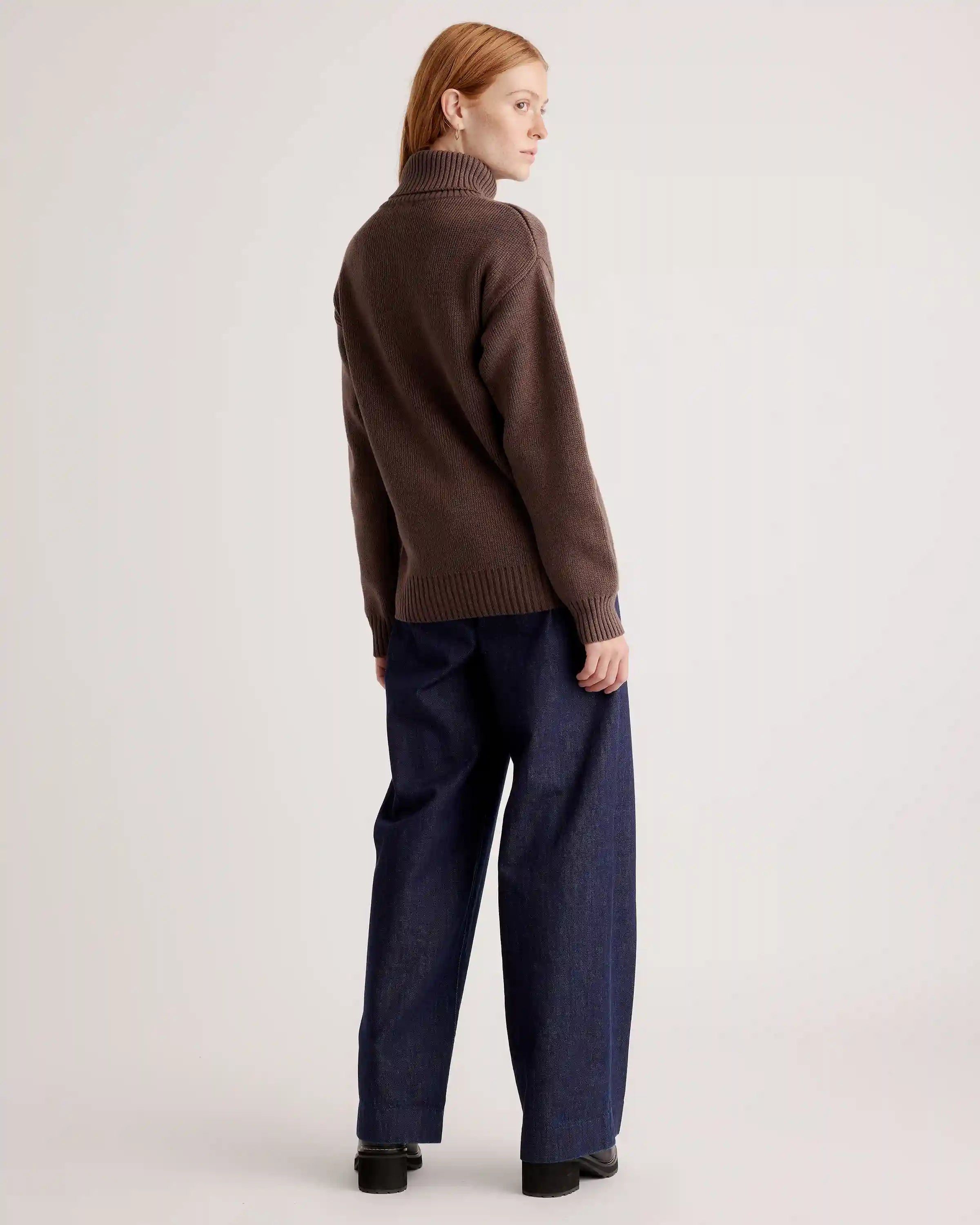 100% Organic Cotton Turtleneck Sweater