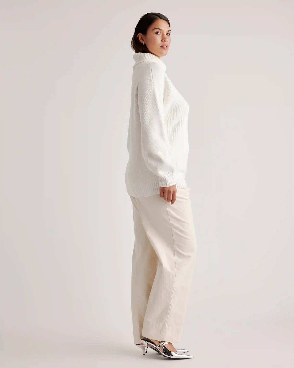100% Organic Cotton Turtleneck Sweater