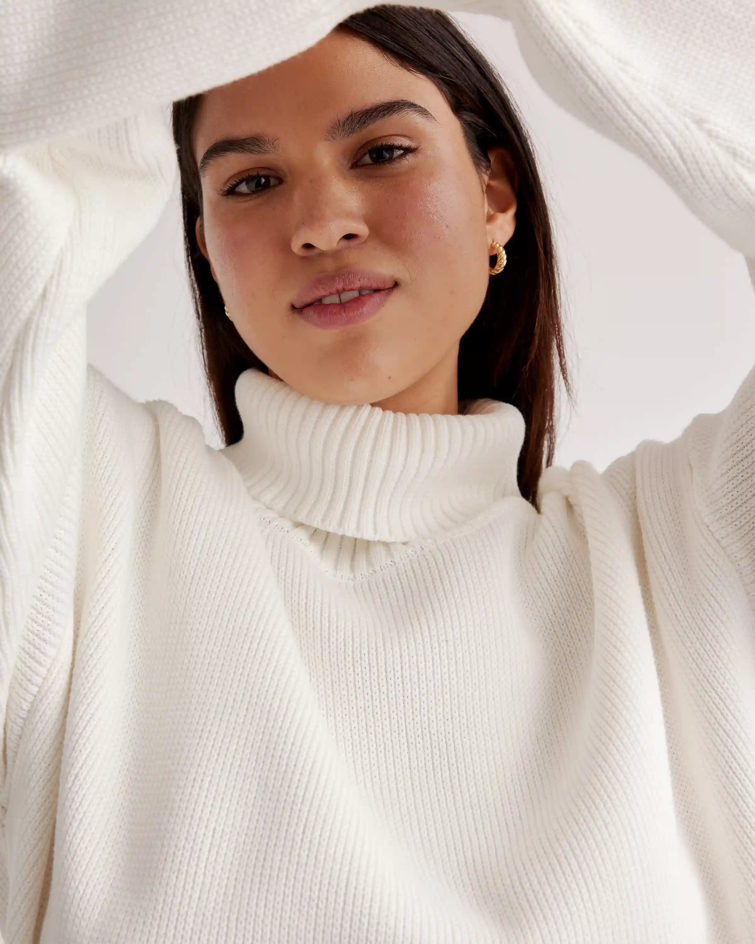 100% Organic Cotton Turtleneck Sweater