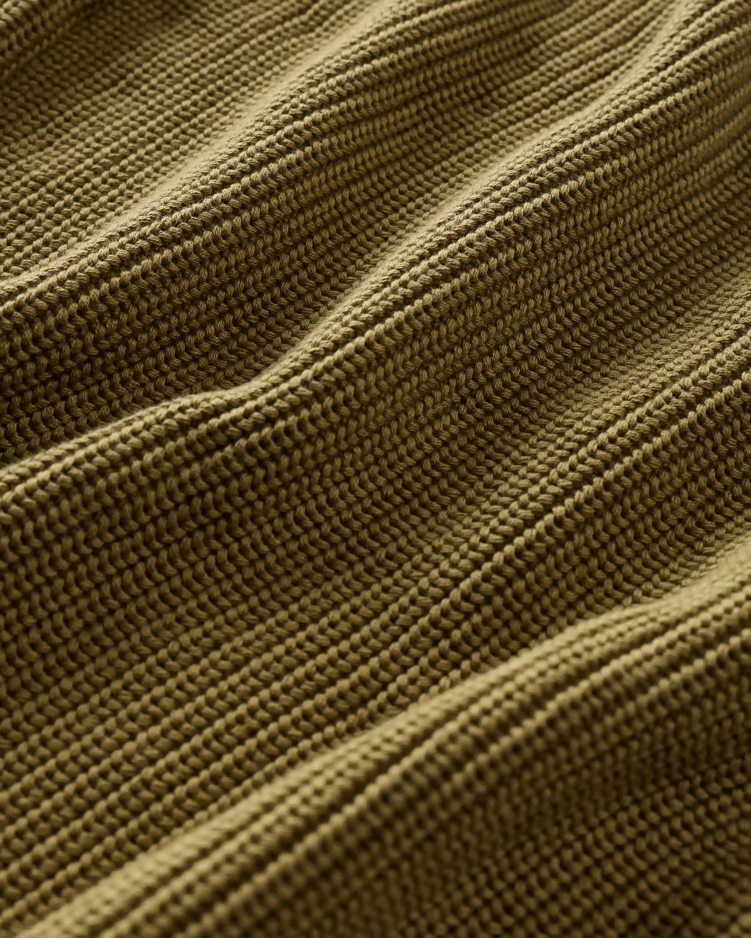 100% Organic Cotton Fisherman V-Neck Sweater