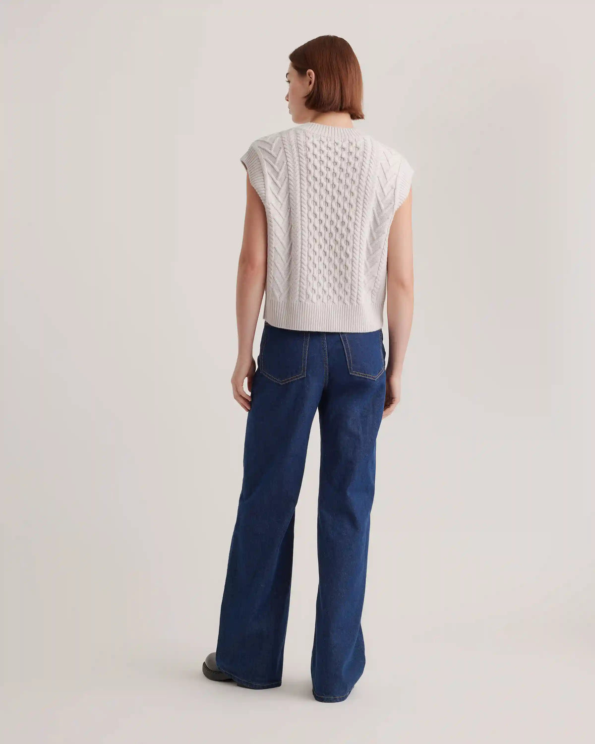 Australian Merino Wool Cable Sweater Vest