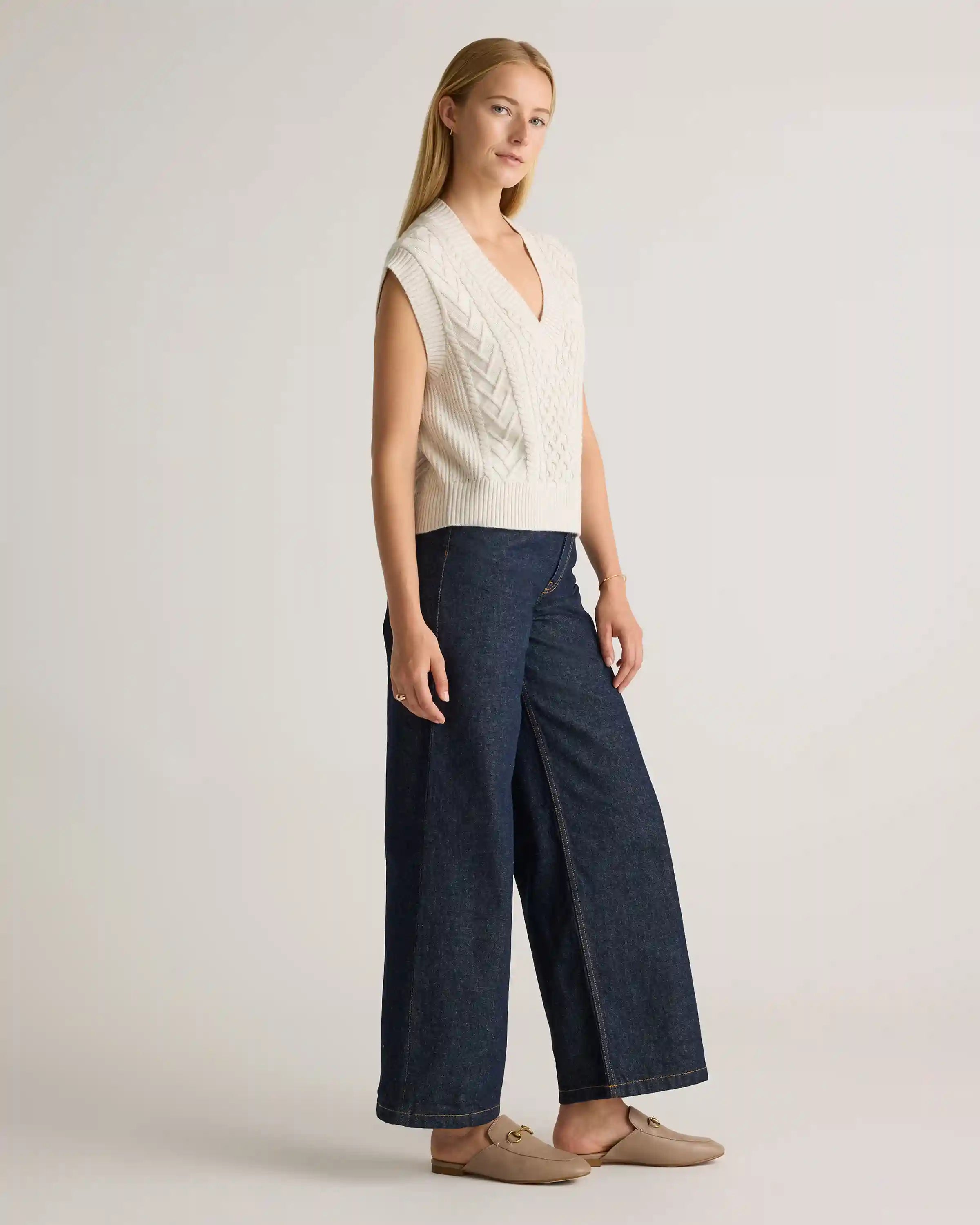 Australian Merino Wool Cable Sweater Vest
