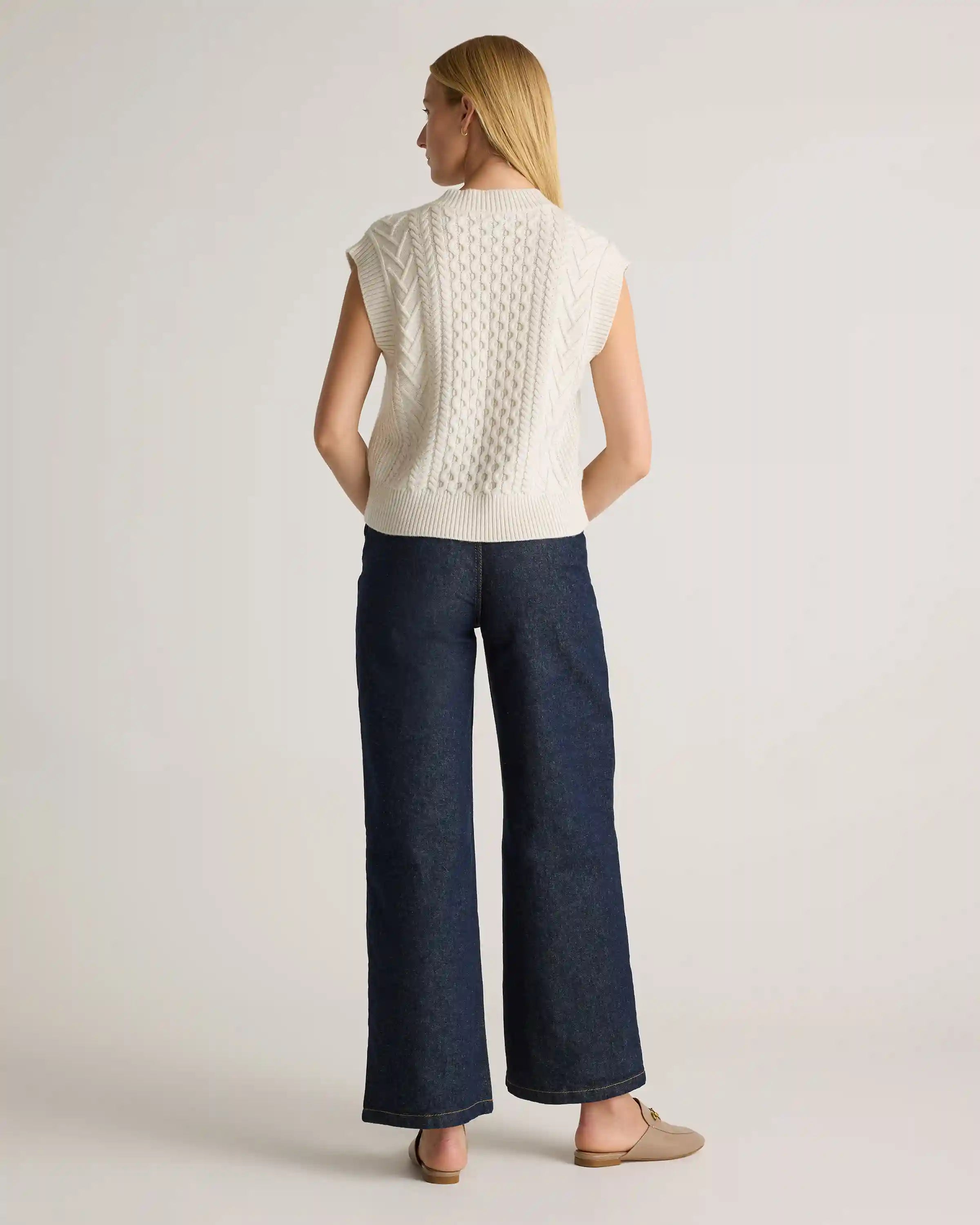 Australian Merino Wool Cable Sweater Vest