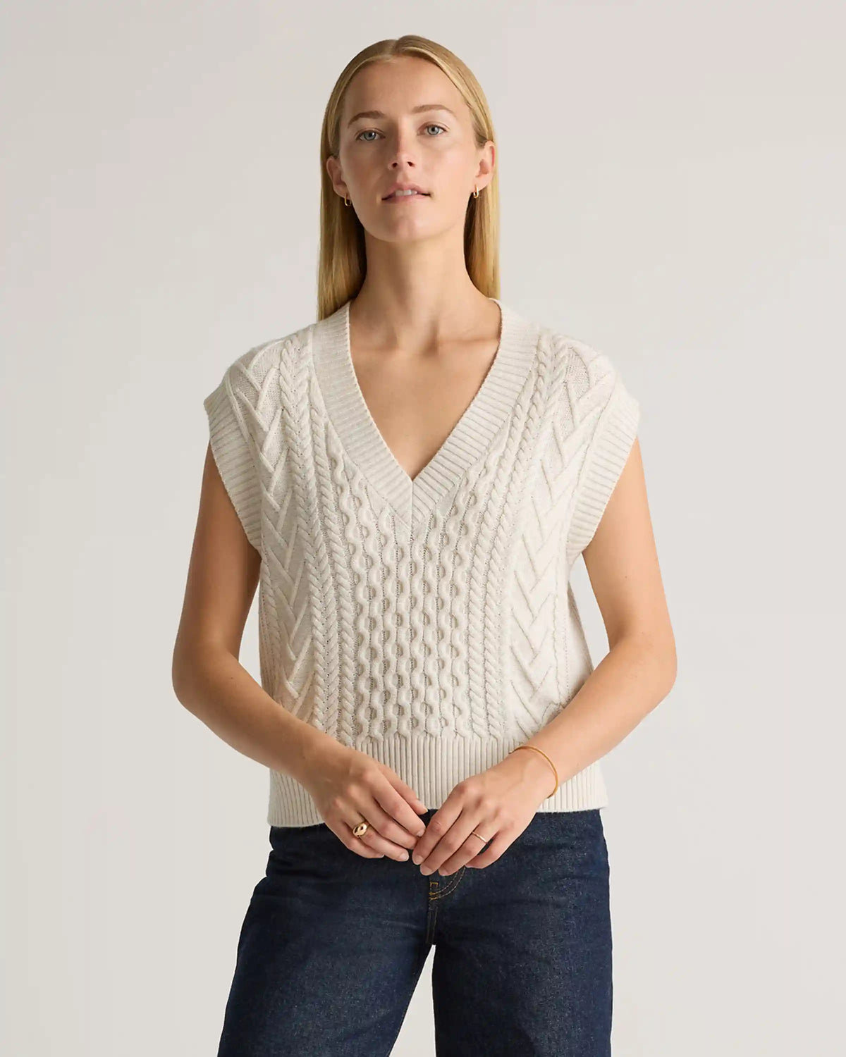 Australian Merino Wool Cable Sweater Vest