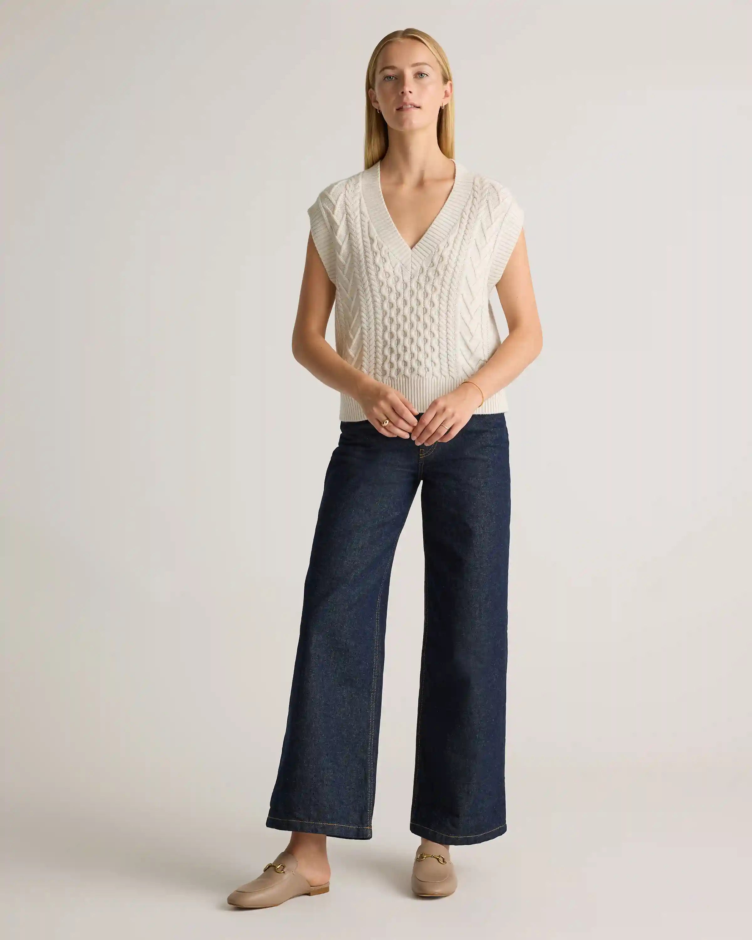 Australian Merino Wool Cable Sweater Vest