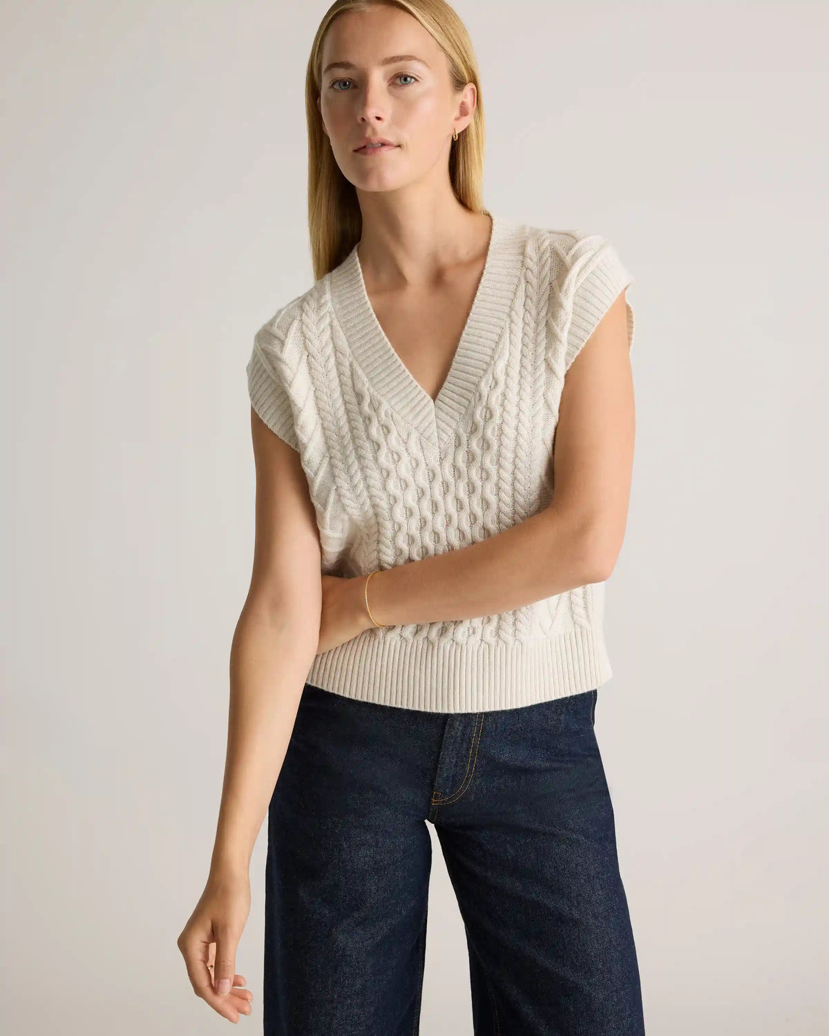 Australian Merino Wool Cable Sweater Vest