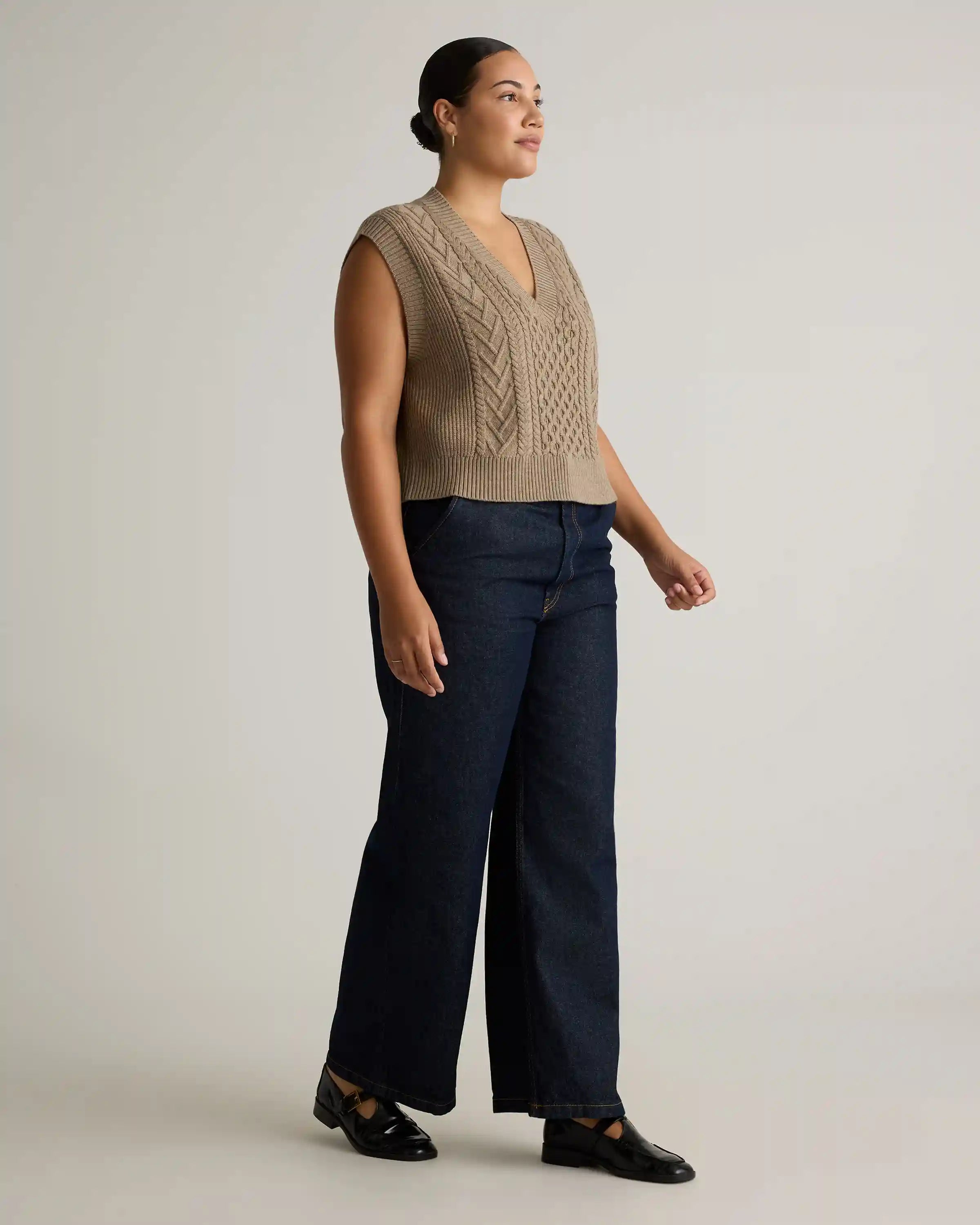Australian Merino Wool Cable Sweater Vest