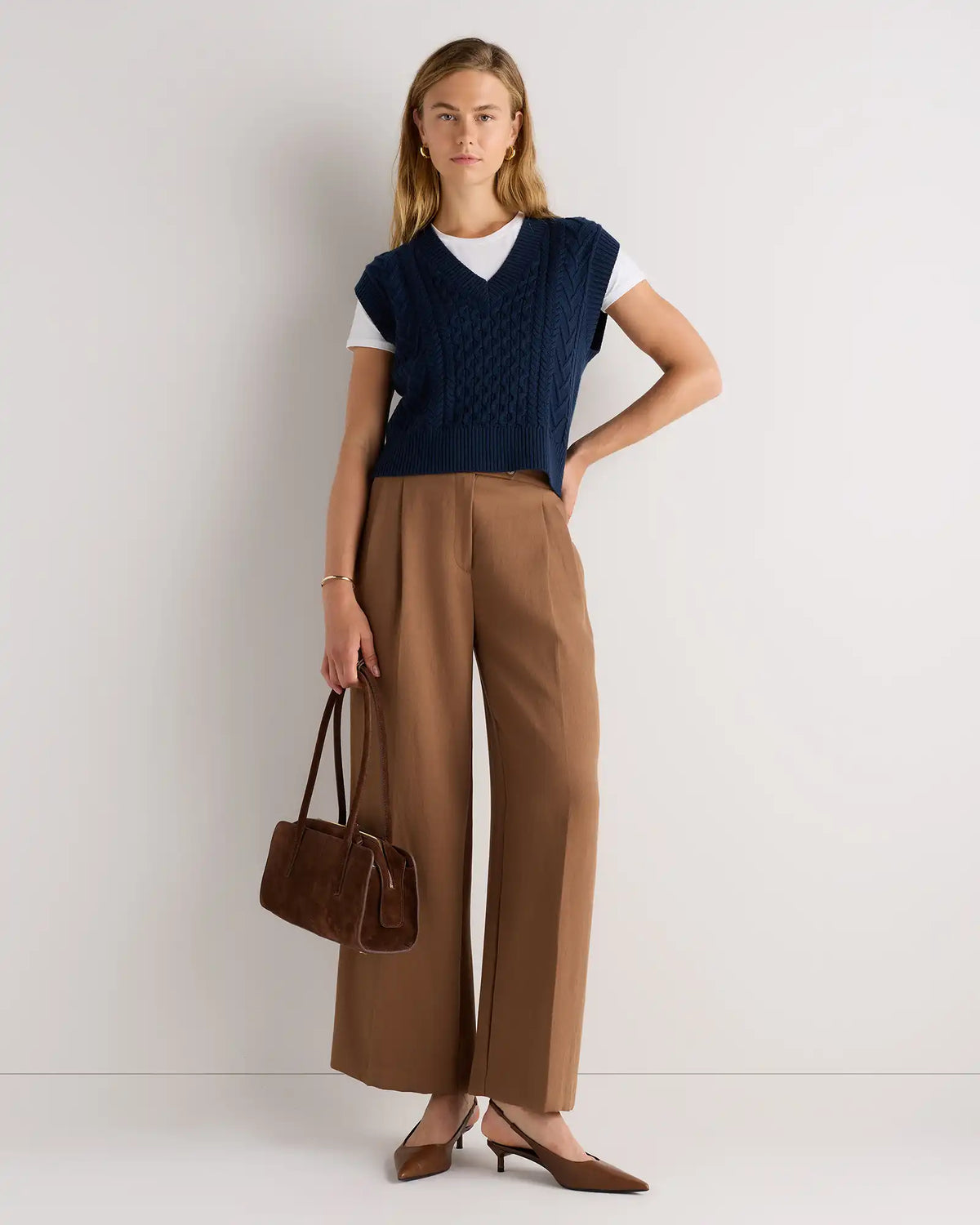 Australian Merino Wool Cable Sweater Vest