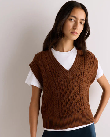 Australian Merino Wool Cable Sweater Vest