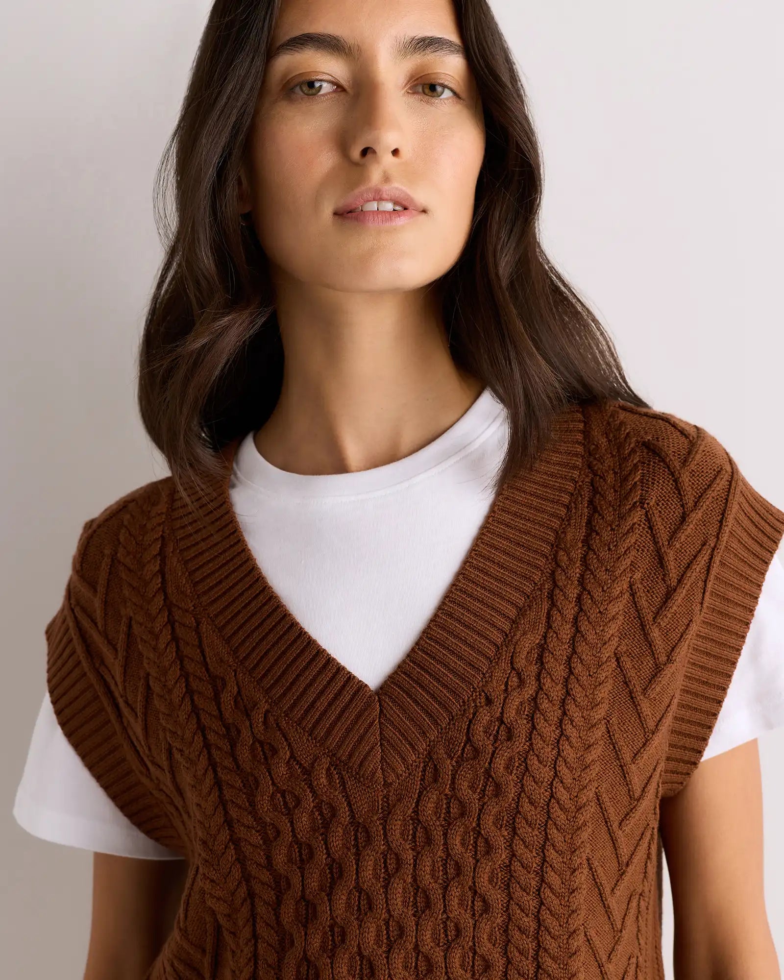 Australian Merino Wool Cable Sweater Vest