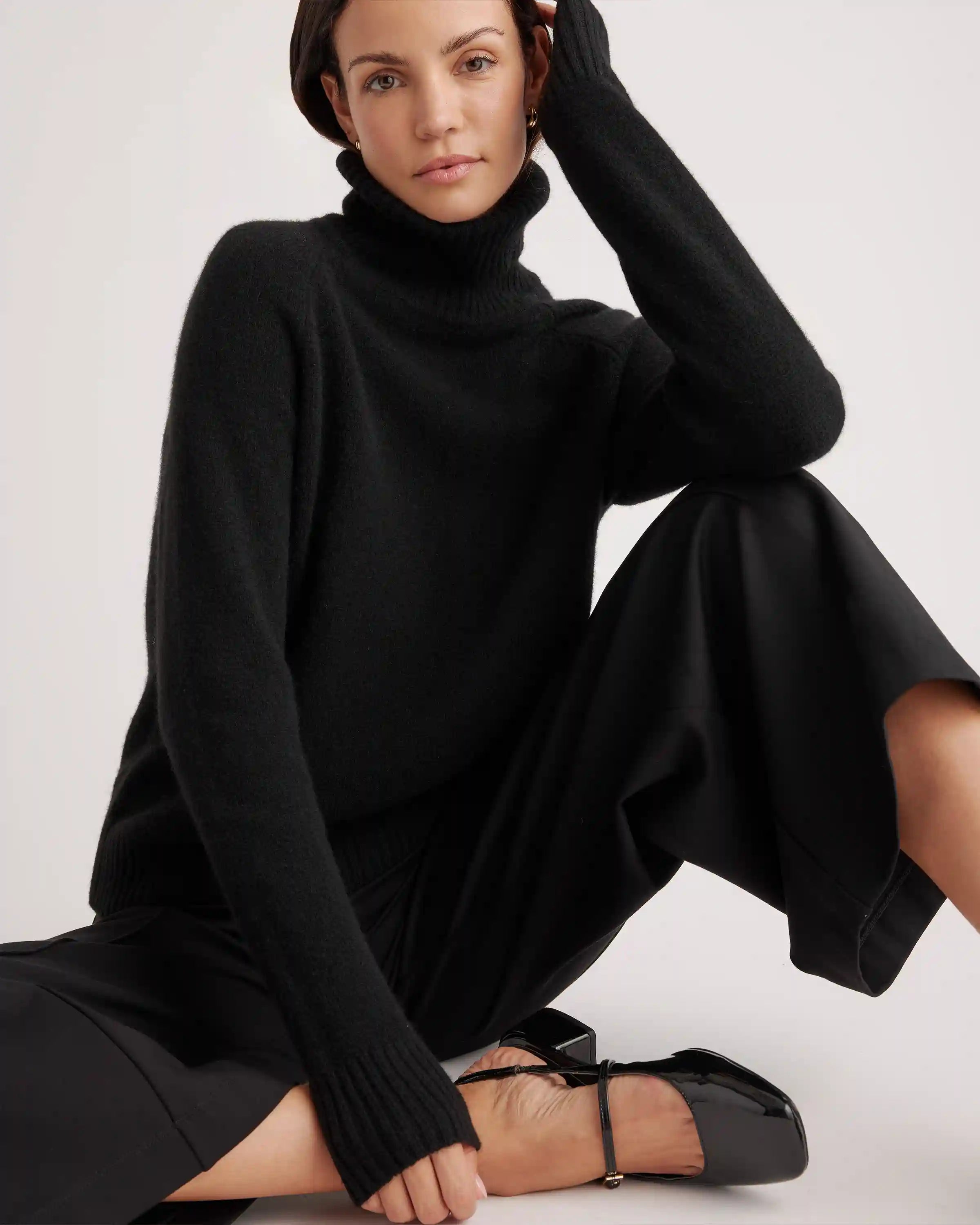 100% Yak Wool Turtleneck Sweater